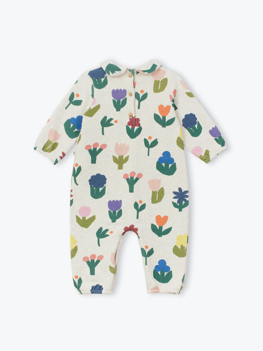 Floral Fleece Jumpsuit