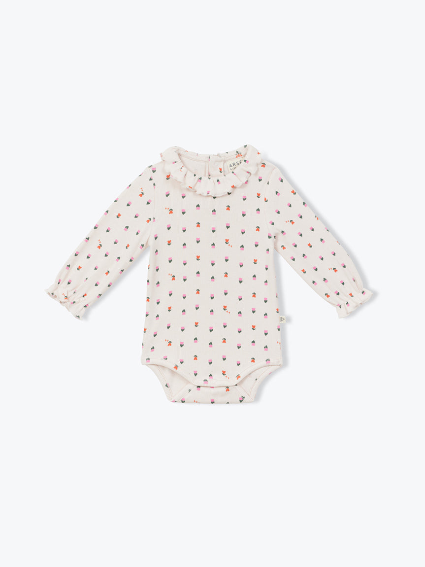 Floral Collared Baby Body