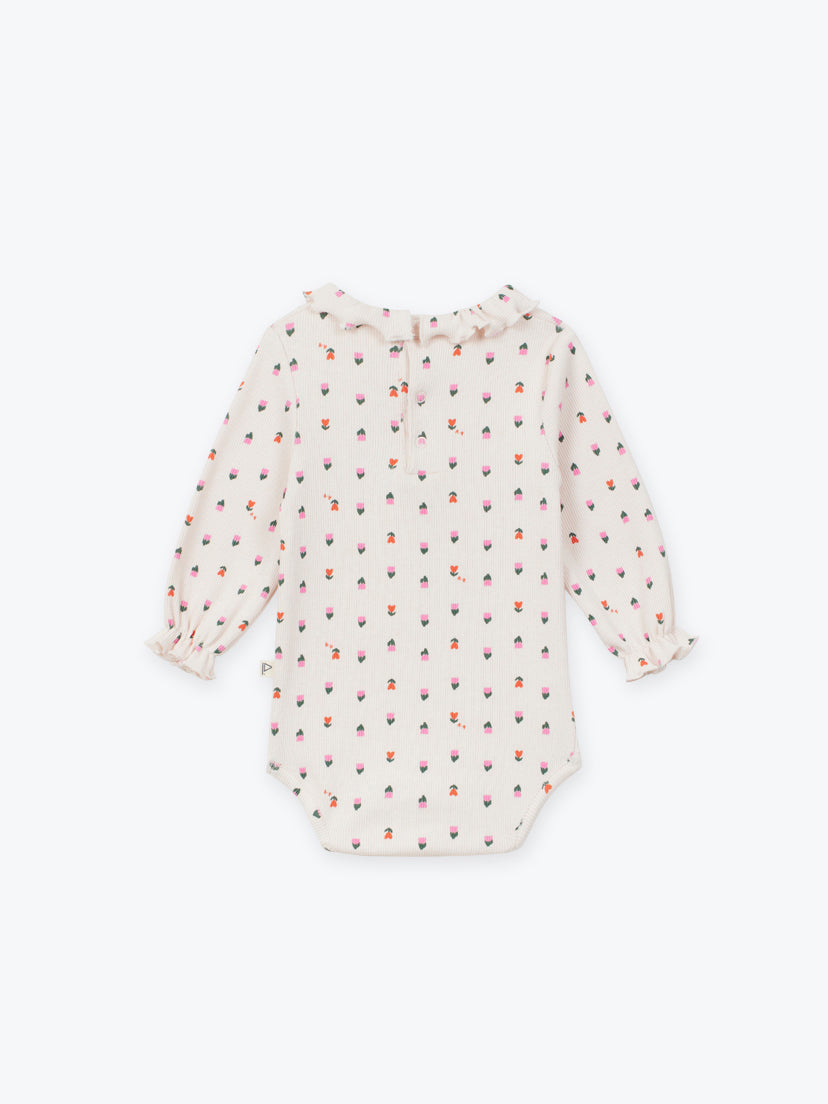 Floral Collared Baby Body
