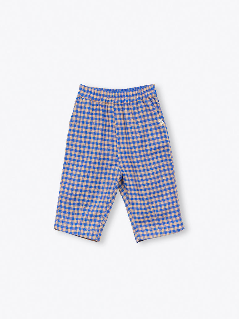 Cobalt Blue Vichy Baby Trousers