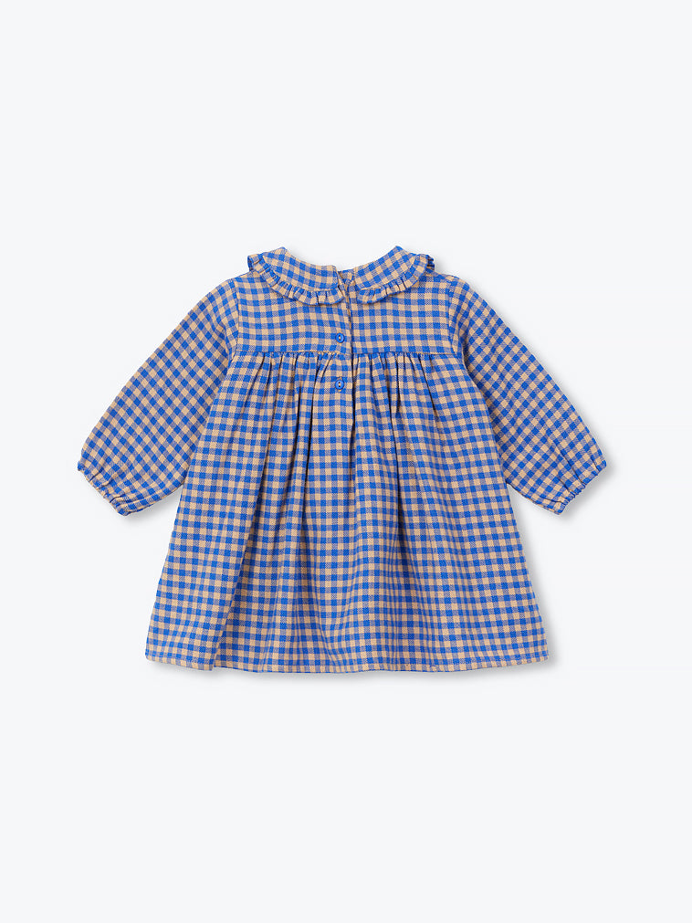 Cobalt Blue Vichy Baby Dress