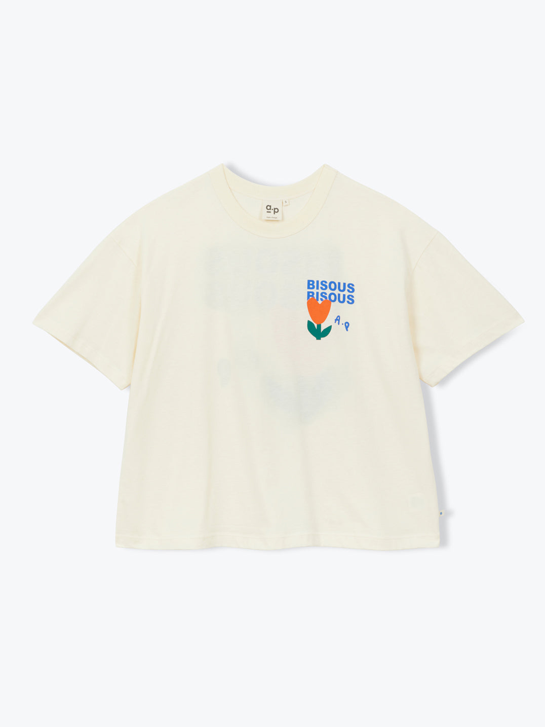 Ecru Bisous Bisous T-Shirt