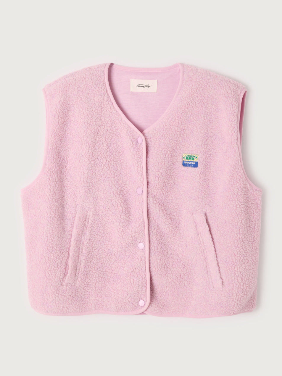 Sugar Almond Soft Fleece Hoktown Vest