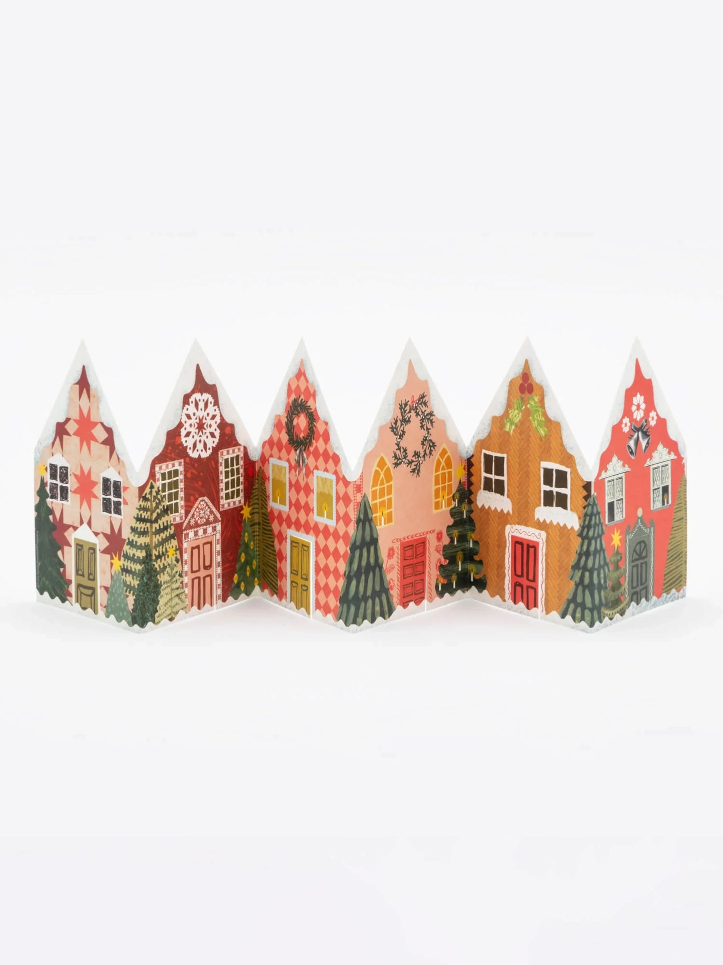 Christmas Houses Concertina Card