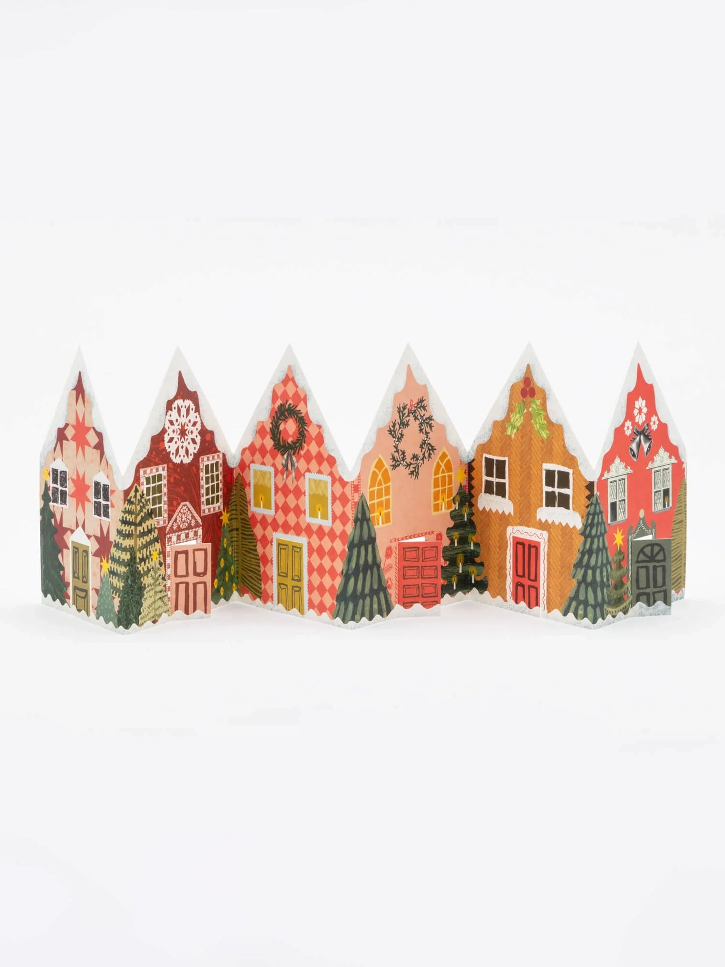 Christmas Houses Concertina Card