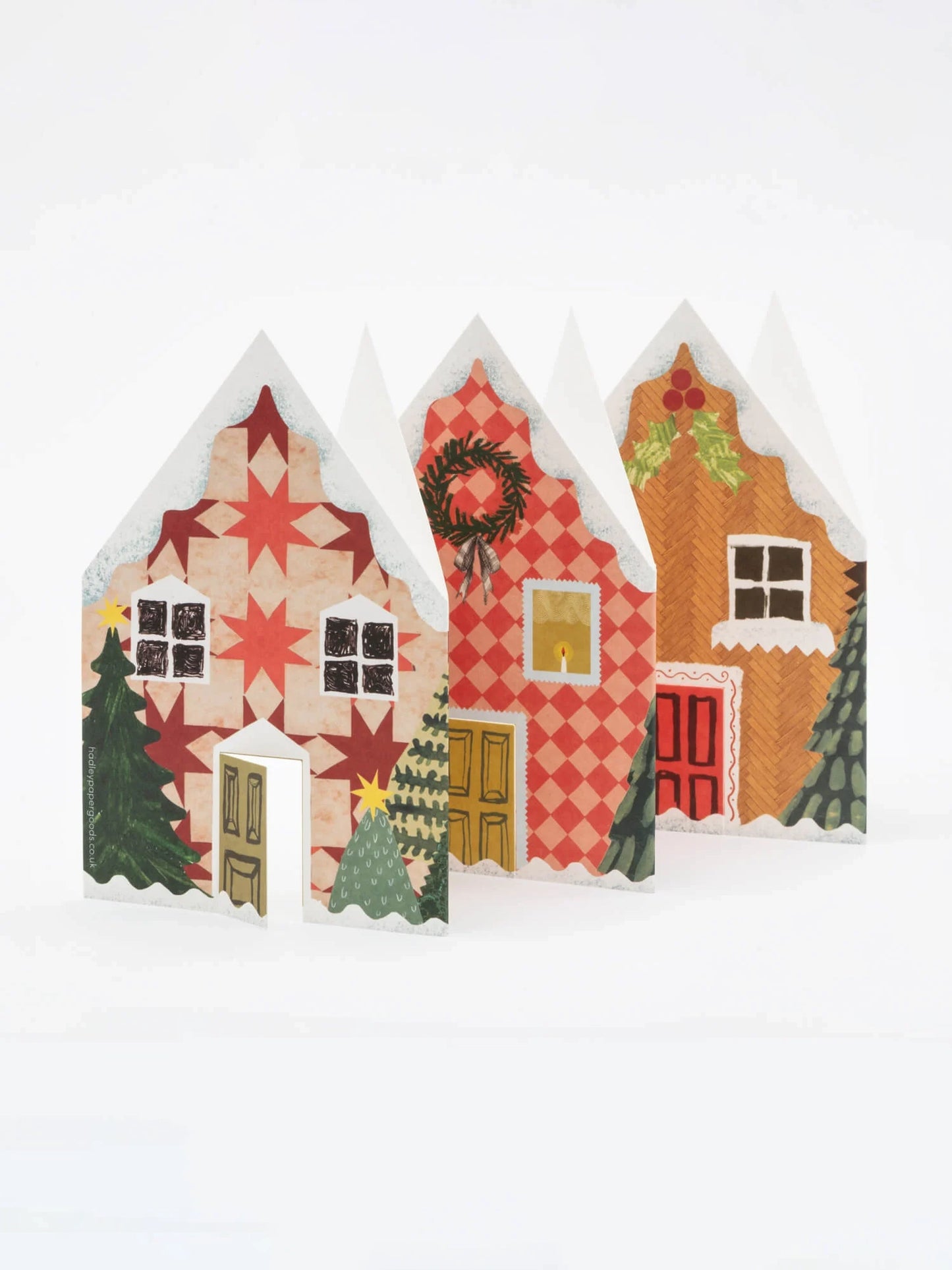 Christmas Houses Concertina Card