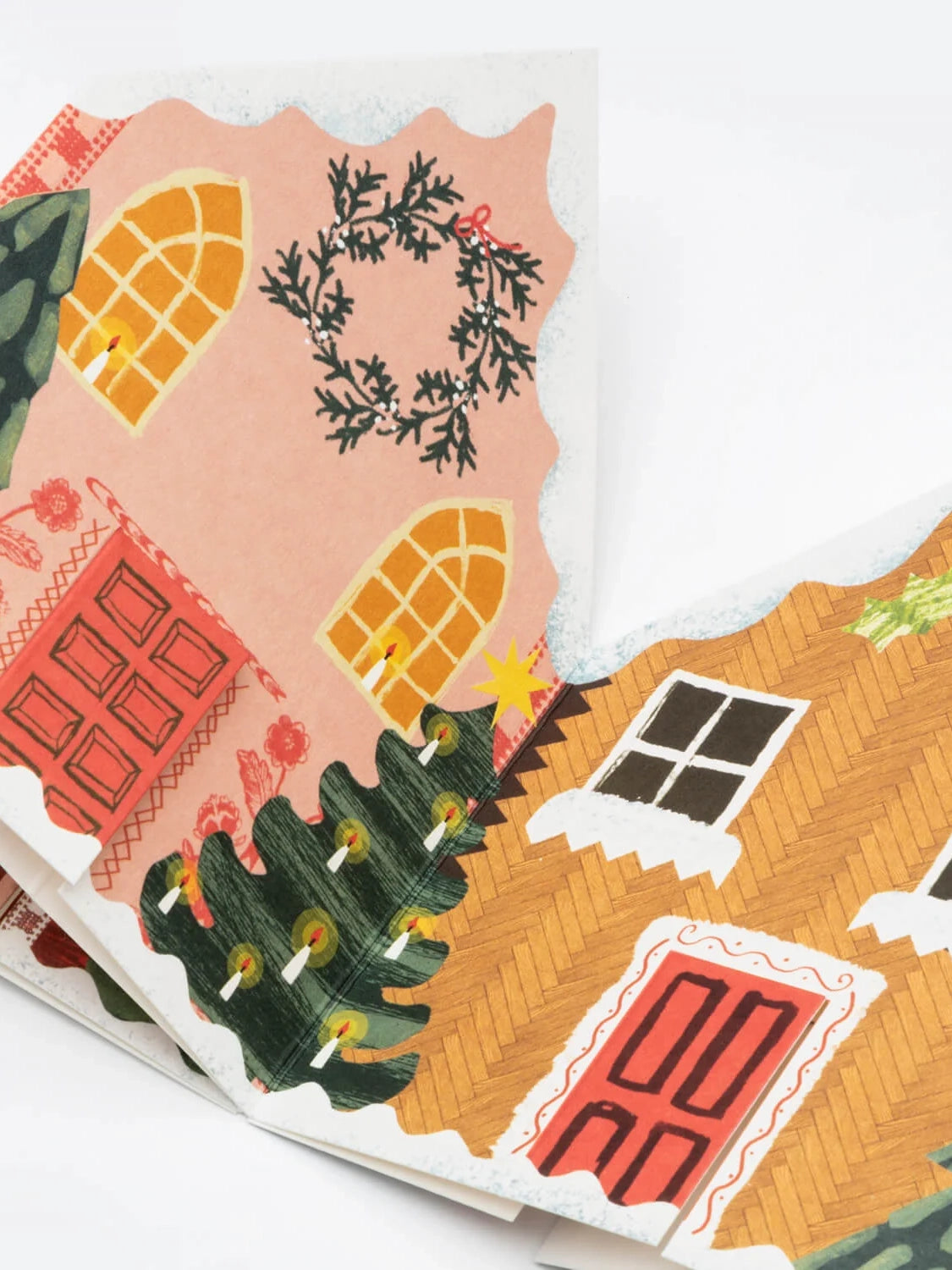 Christmas Houses Concertina Card