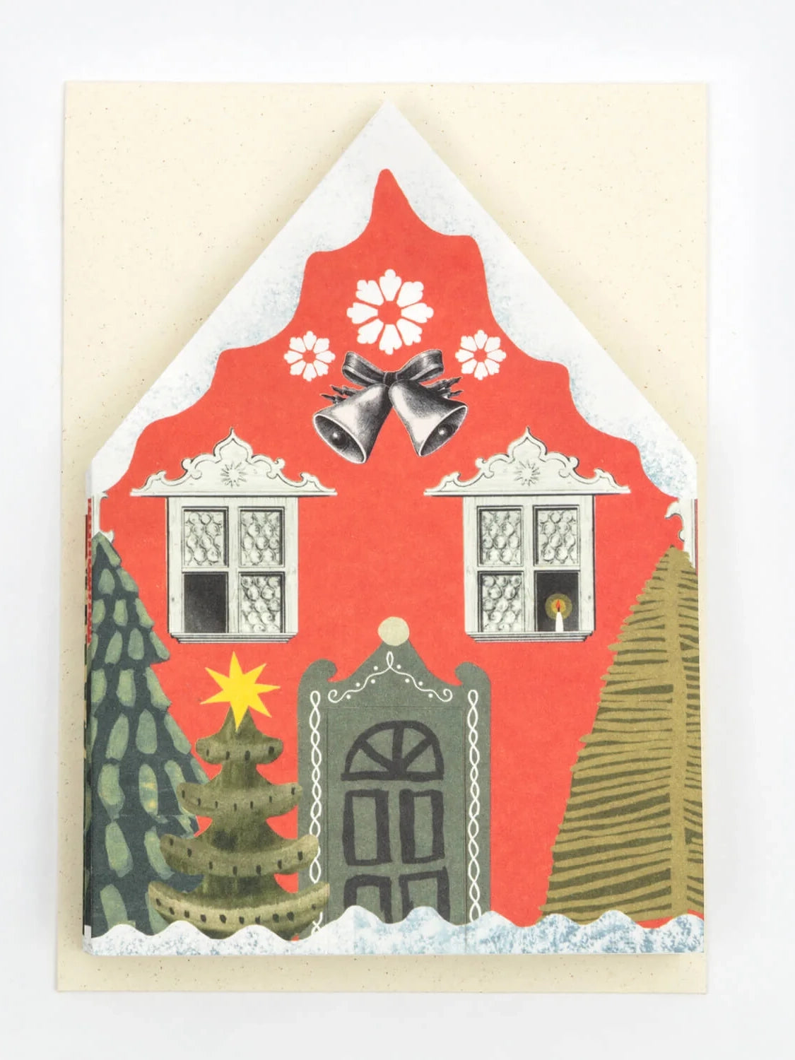 Christmas Houses Concertina Card