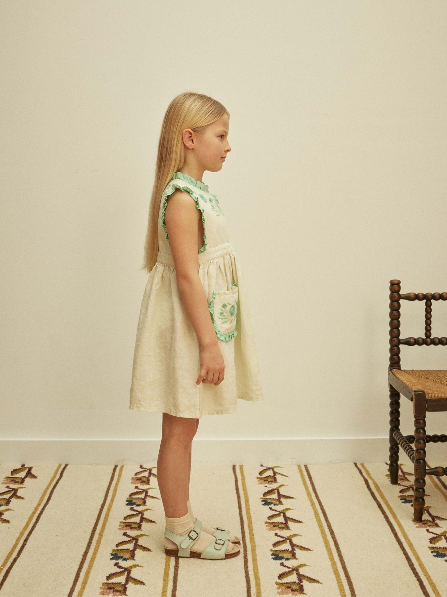 Ida Dress - Mint Cream/Seaglass