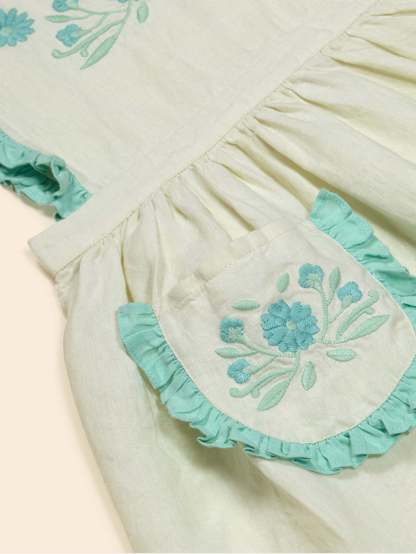 Ida Dress - Mint Cream/Seaglass