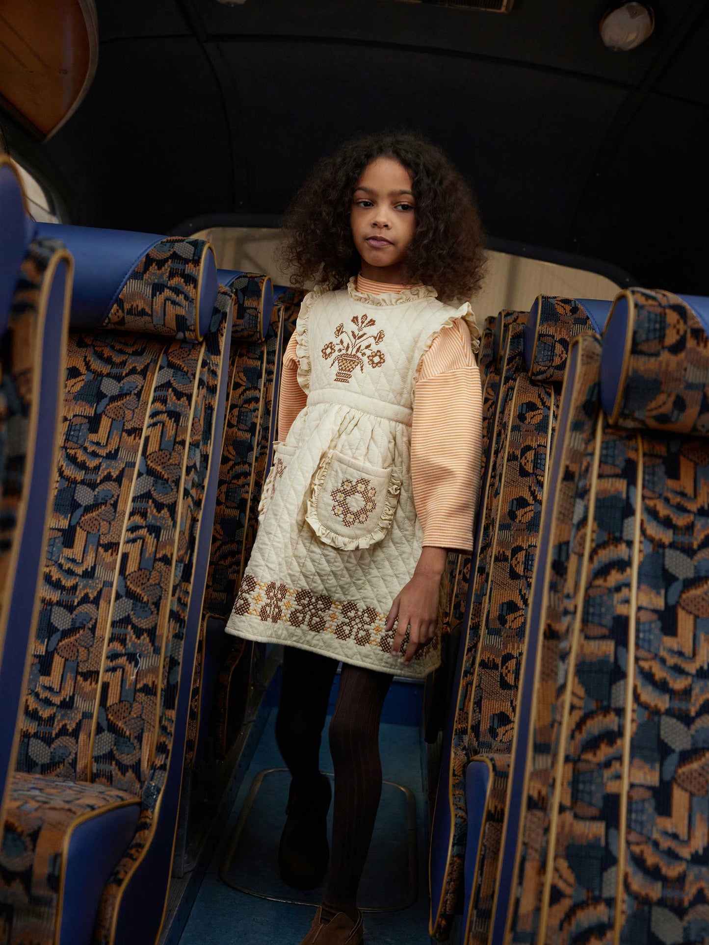 Ida Quilted Dress - Cream