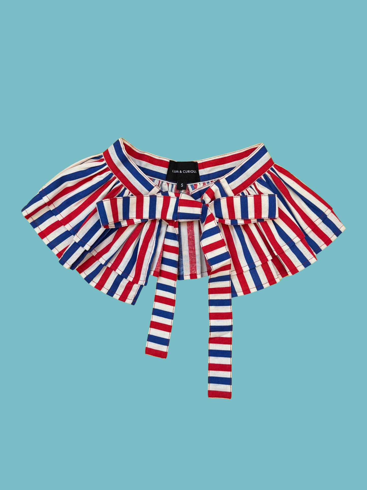 Blue & Red Stripe Collar