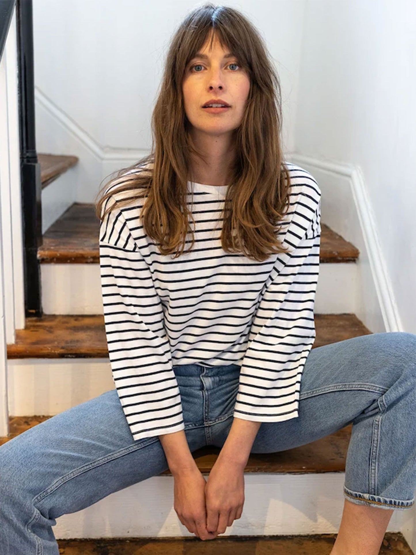 Erin Navy Breton T-Shirt
