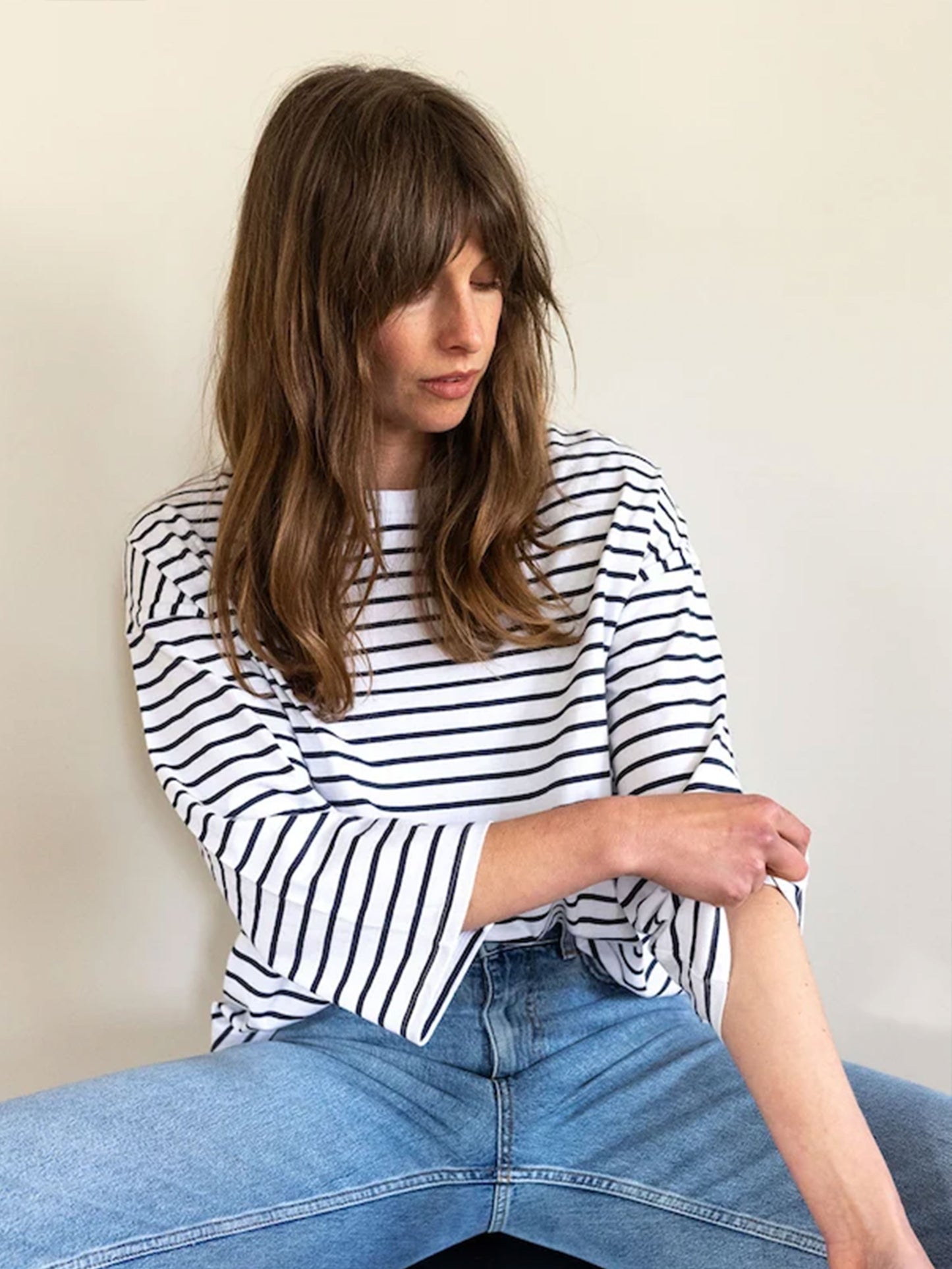 Erin Navy Breton T-Shirt