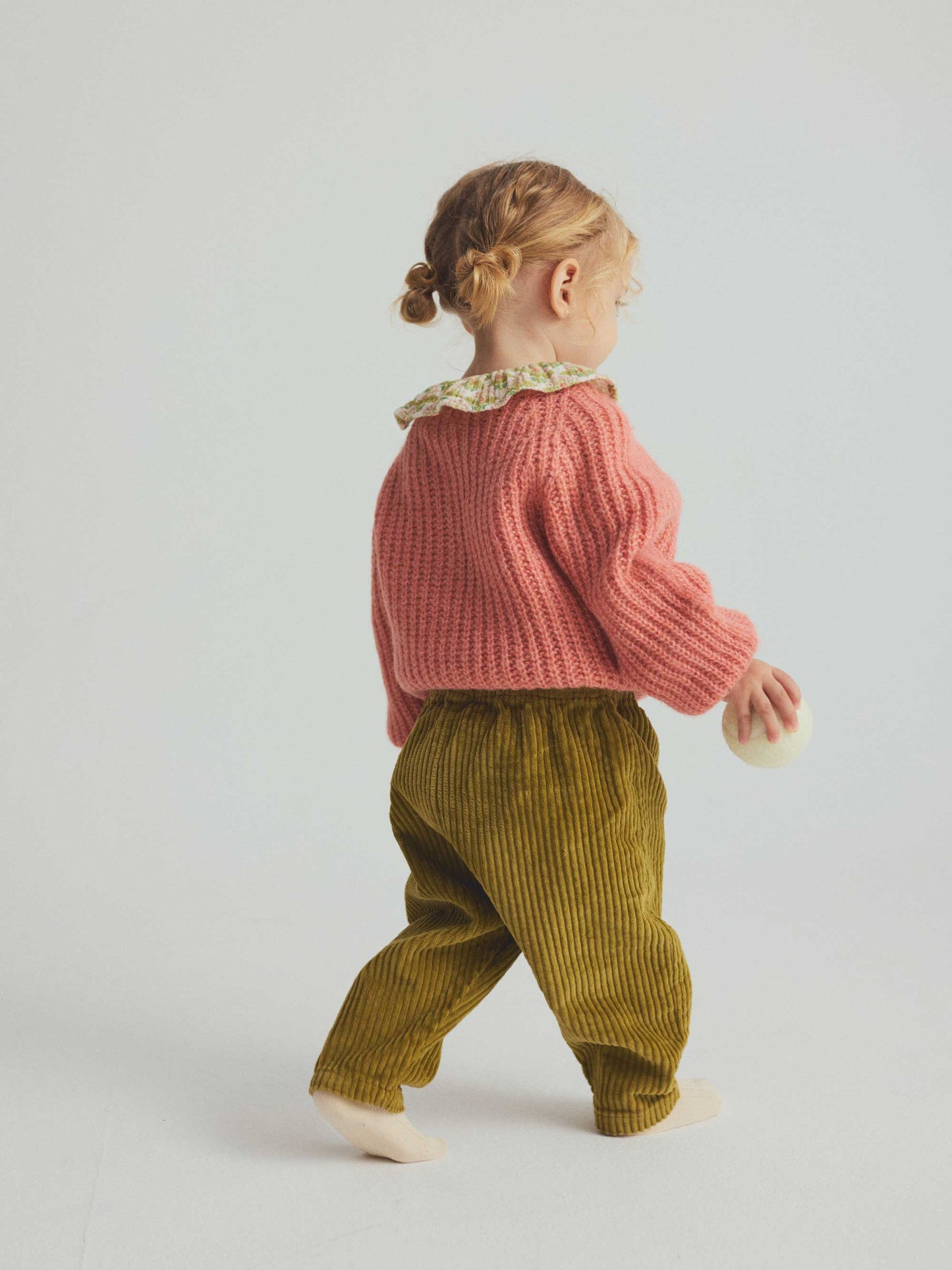 Chocolate Wide Corduroy Baby Pants