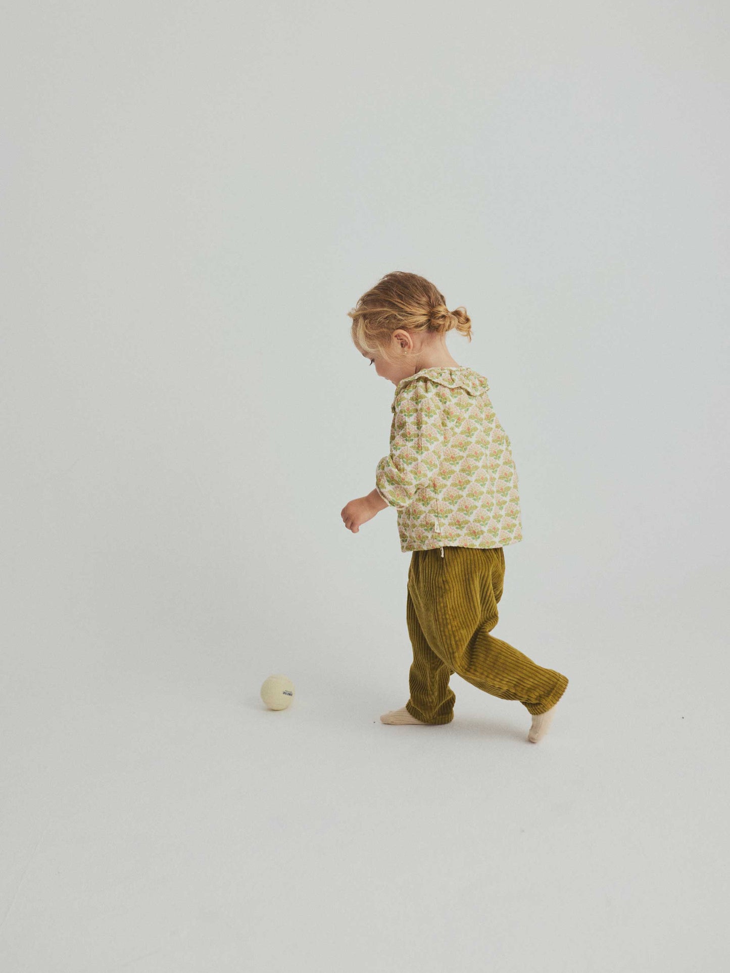 Green Wide Corduroy Baby Pants