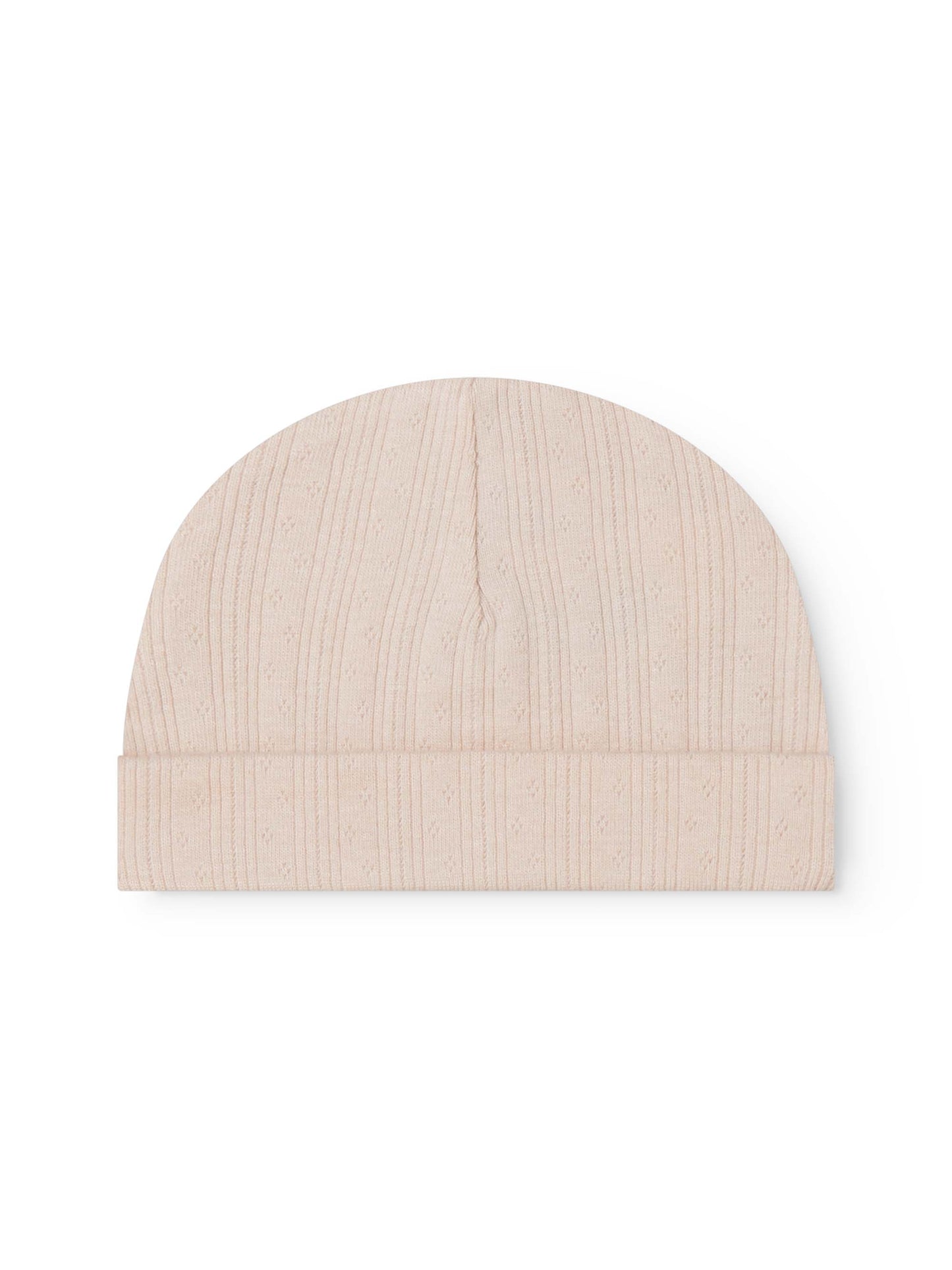 Misty Pink Pointelle Aiko Baby Hat