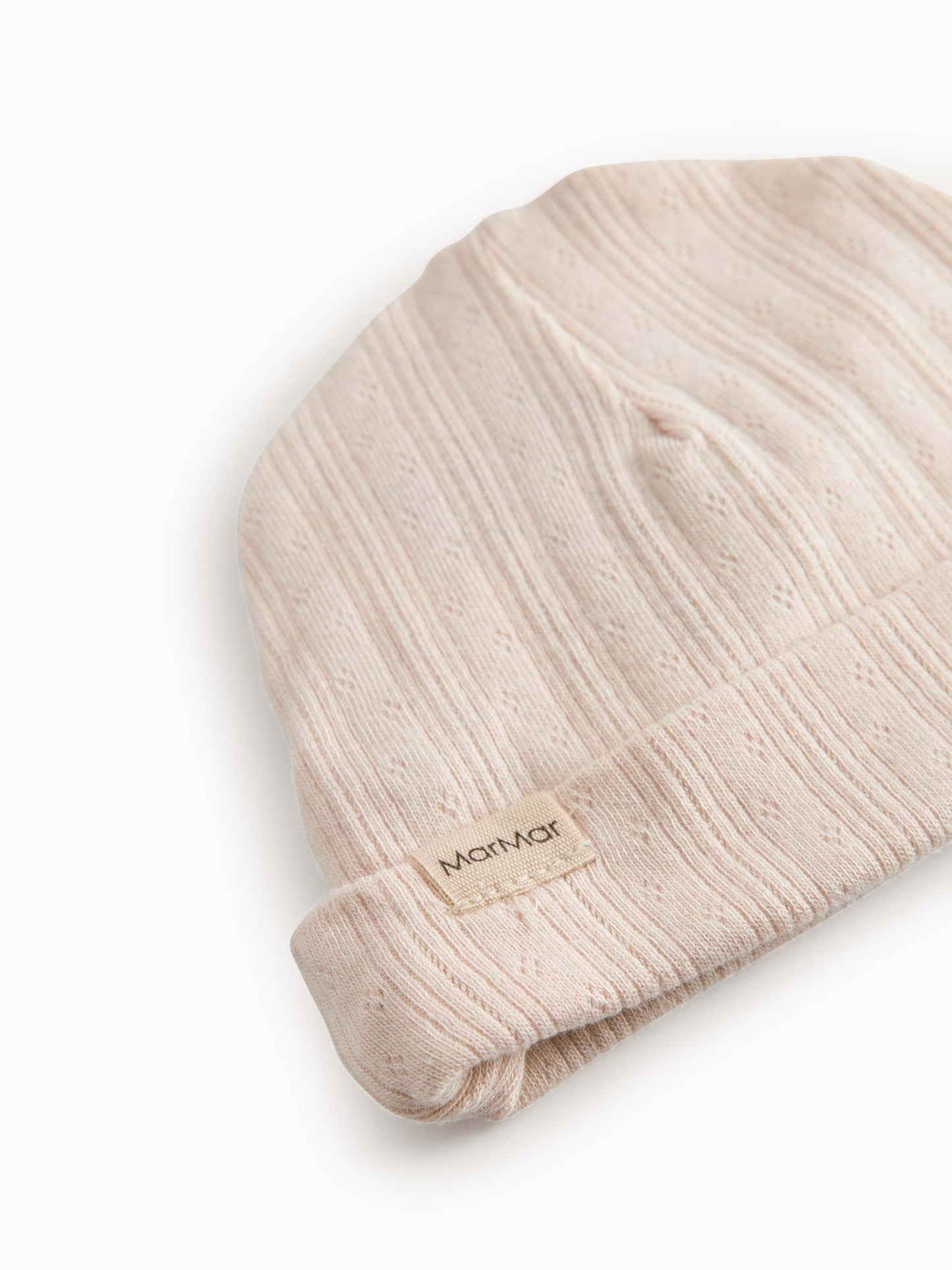 Misty Pink Pointelle Aiko Baby Hat