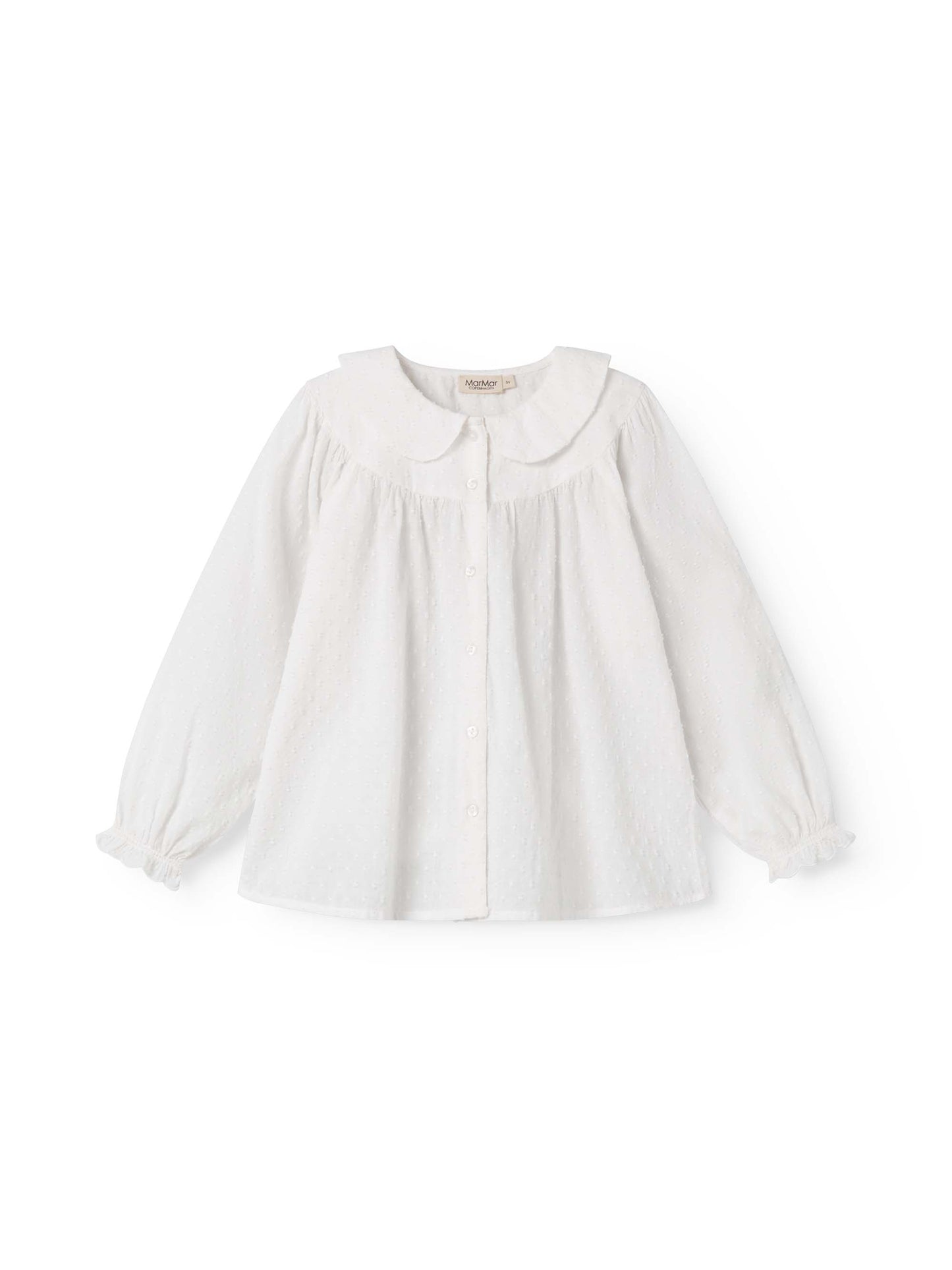 White Dobby Trissy Blouse