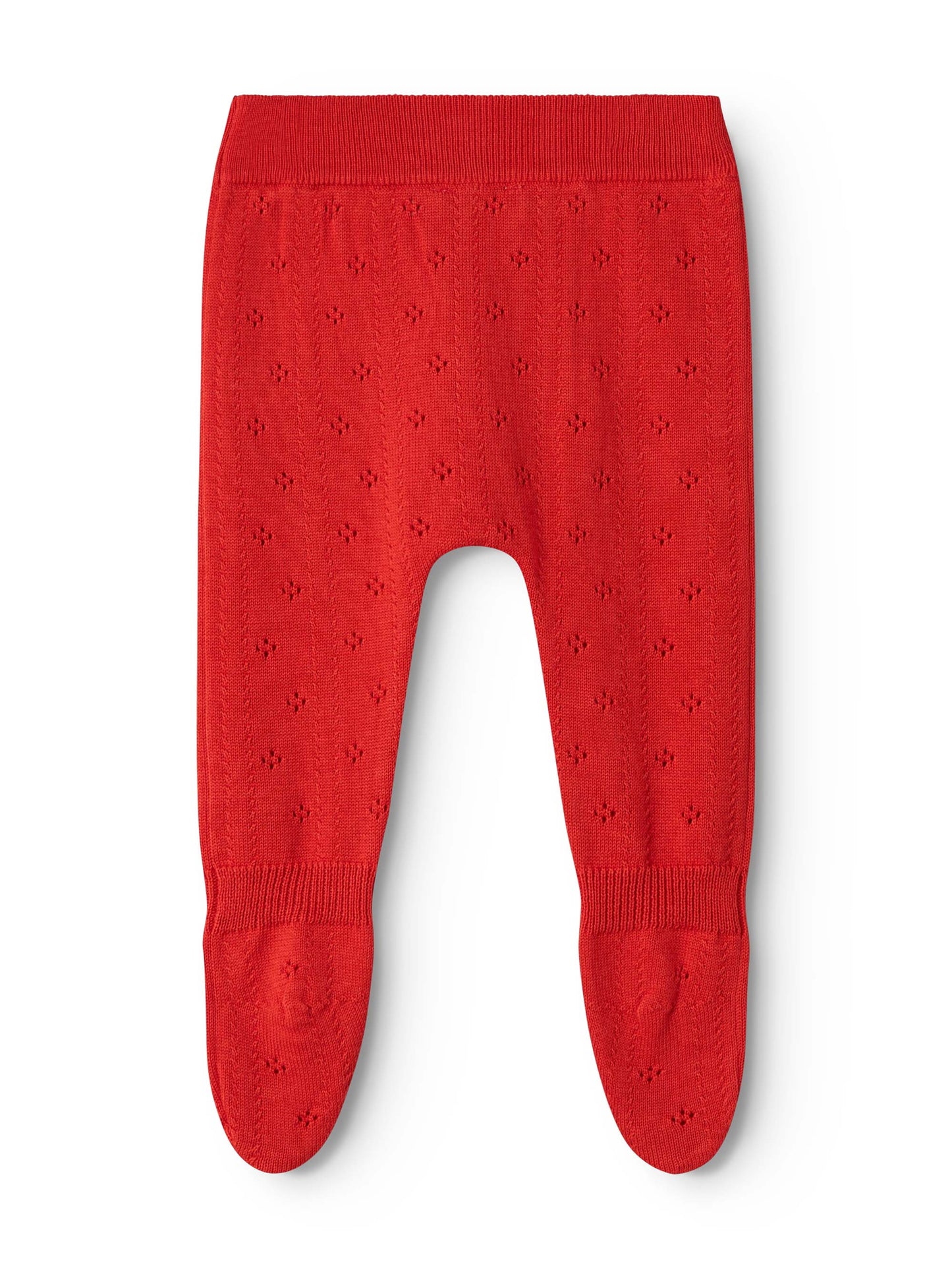 Red Piro Pointelle Leggings