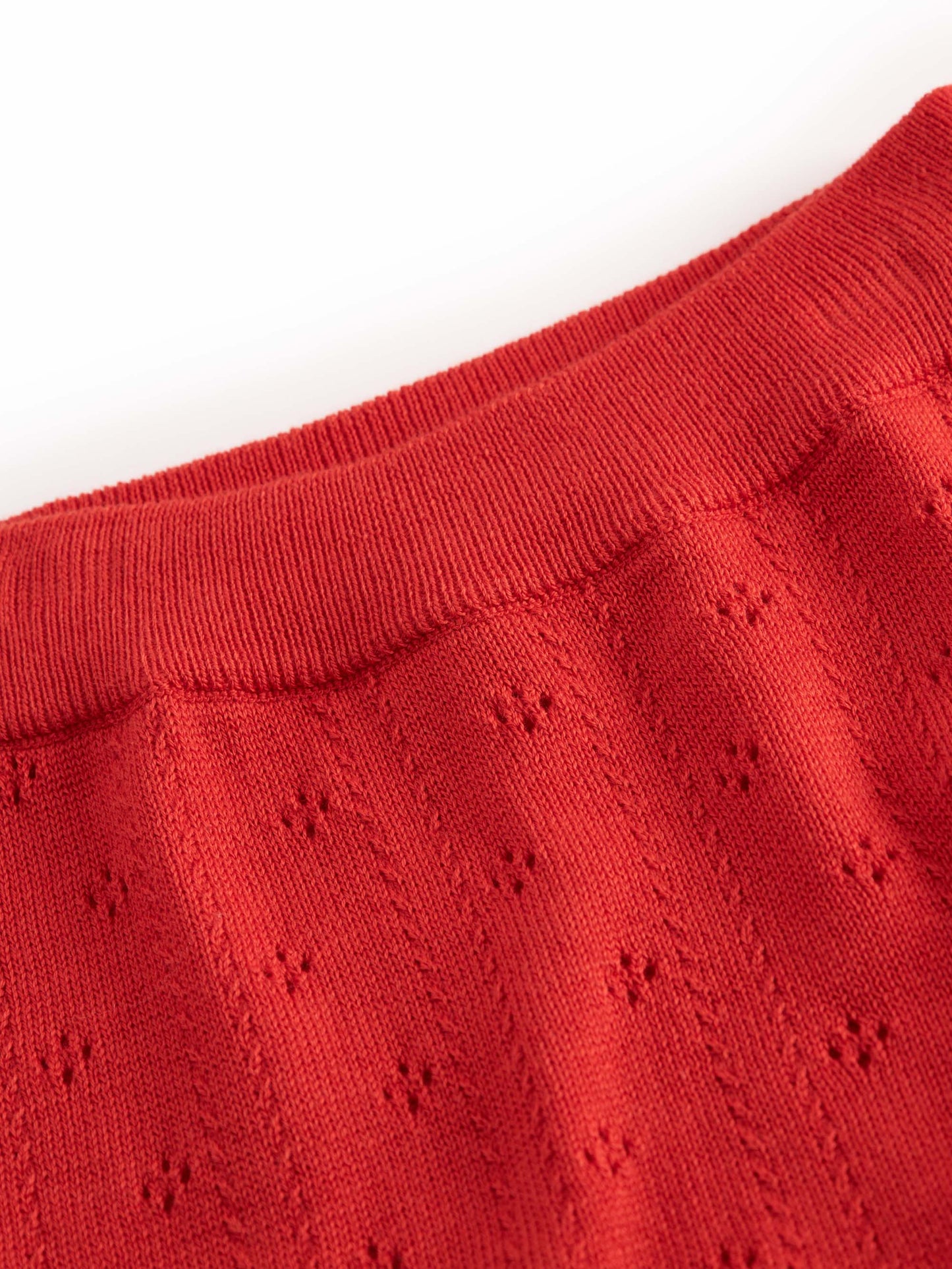 Red Piro Pointelle Leggings