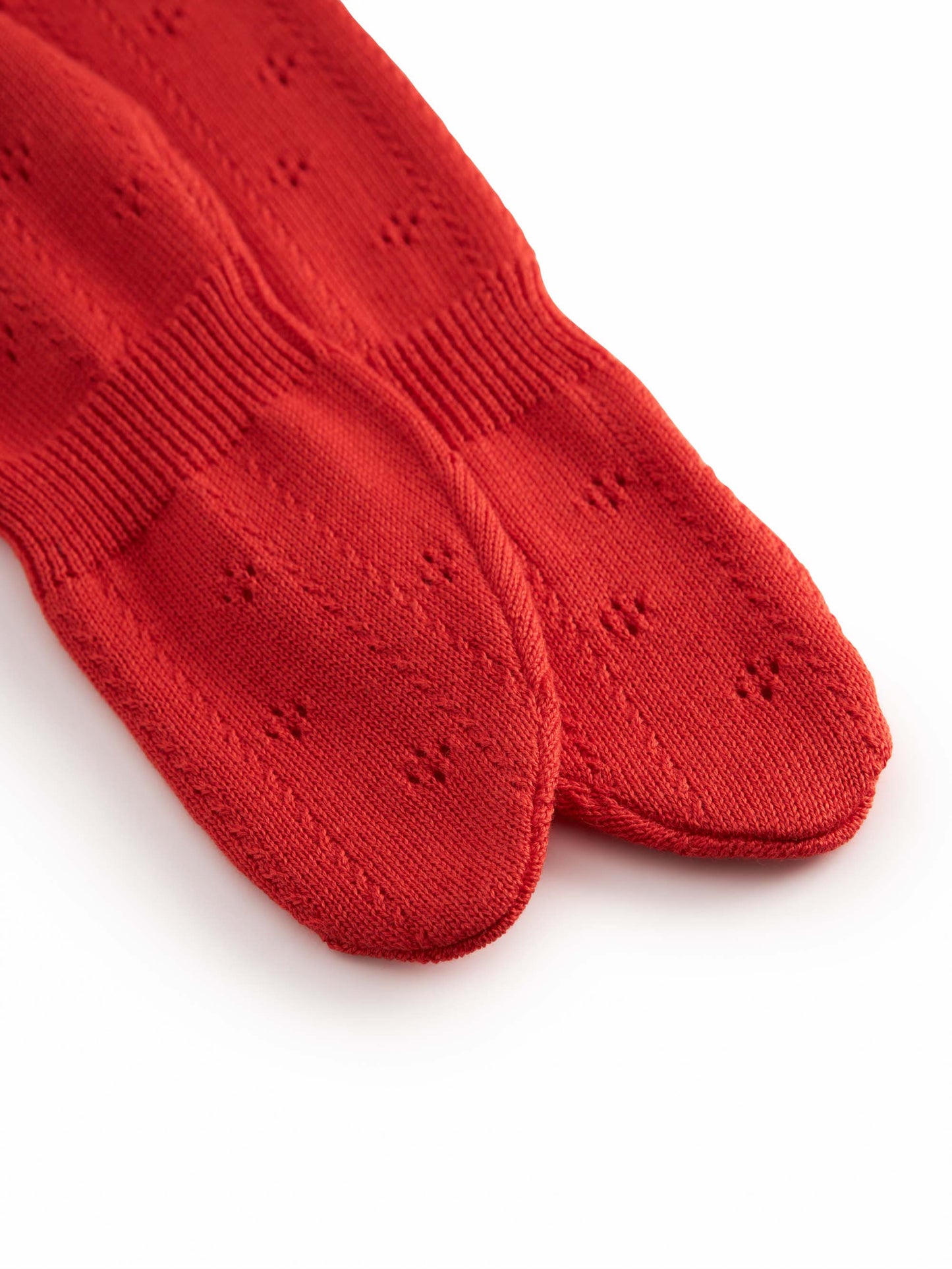 Red Piro Pointelle Leggings