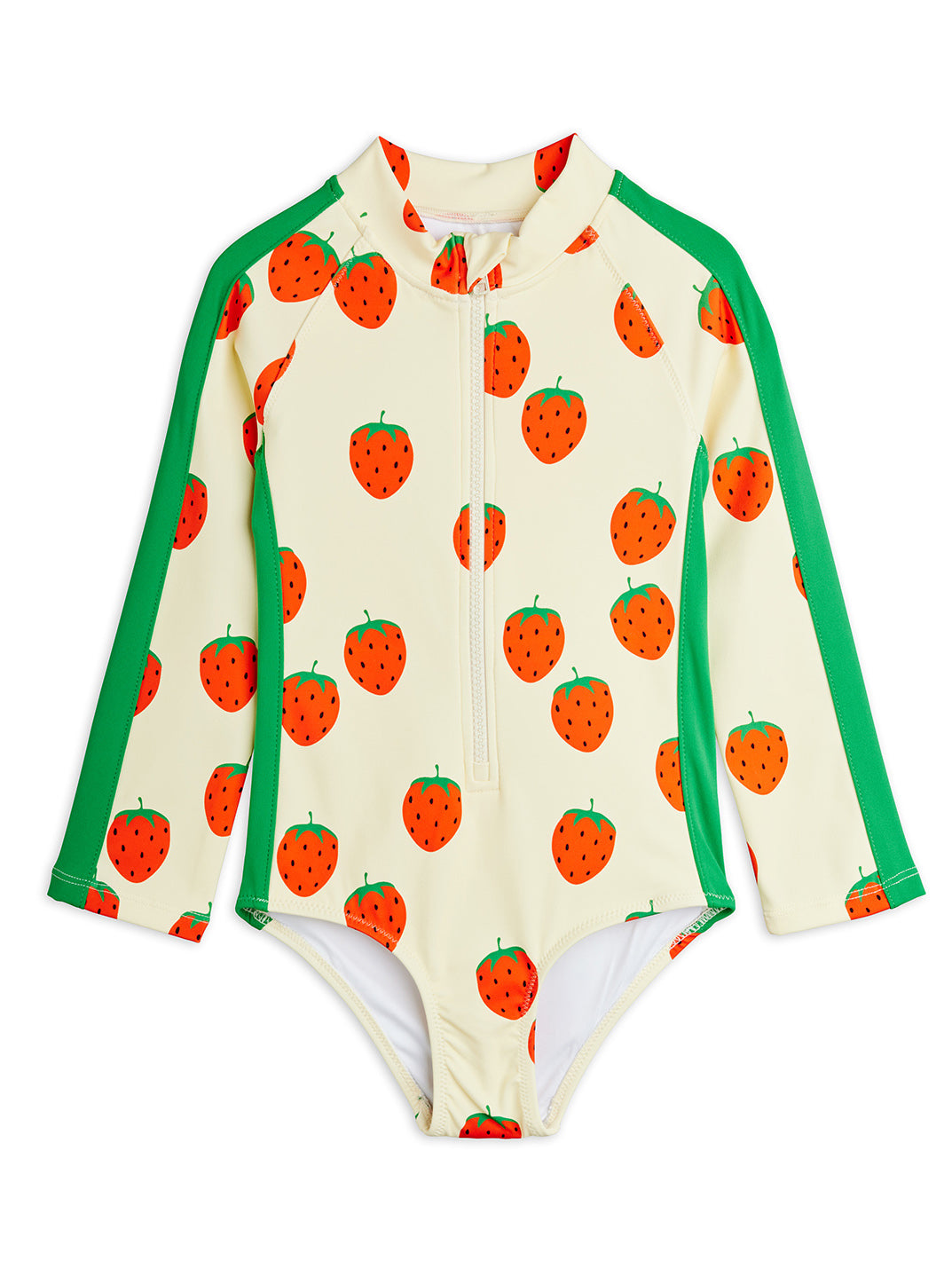 Strawberries AOP Long Sleeve UV Swimsuit