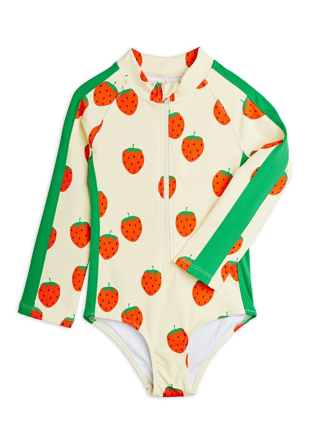 Strawberries AOP Long Sleeve UV Swimsuit