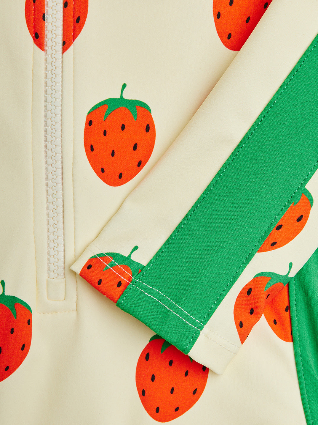 Strawberries AOP Long Sleeve UV Swimsuit