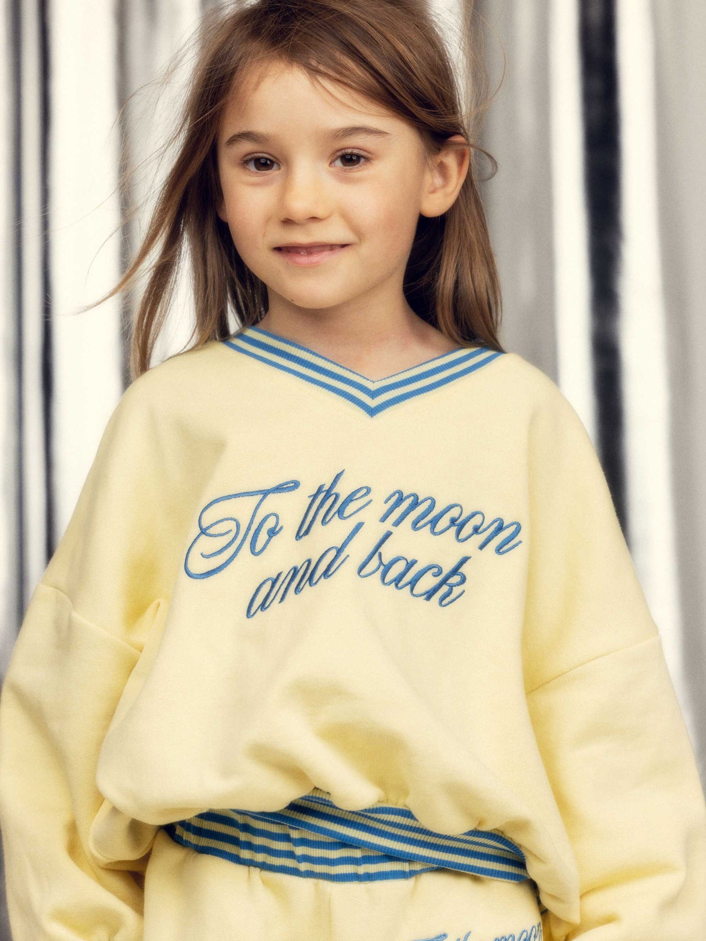To The Moon Embroidered Sweatshirt