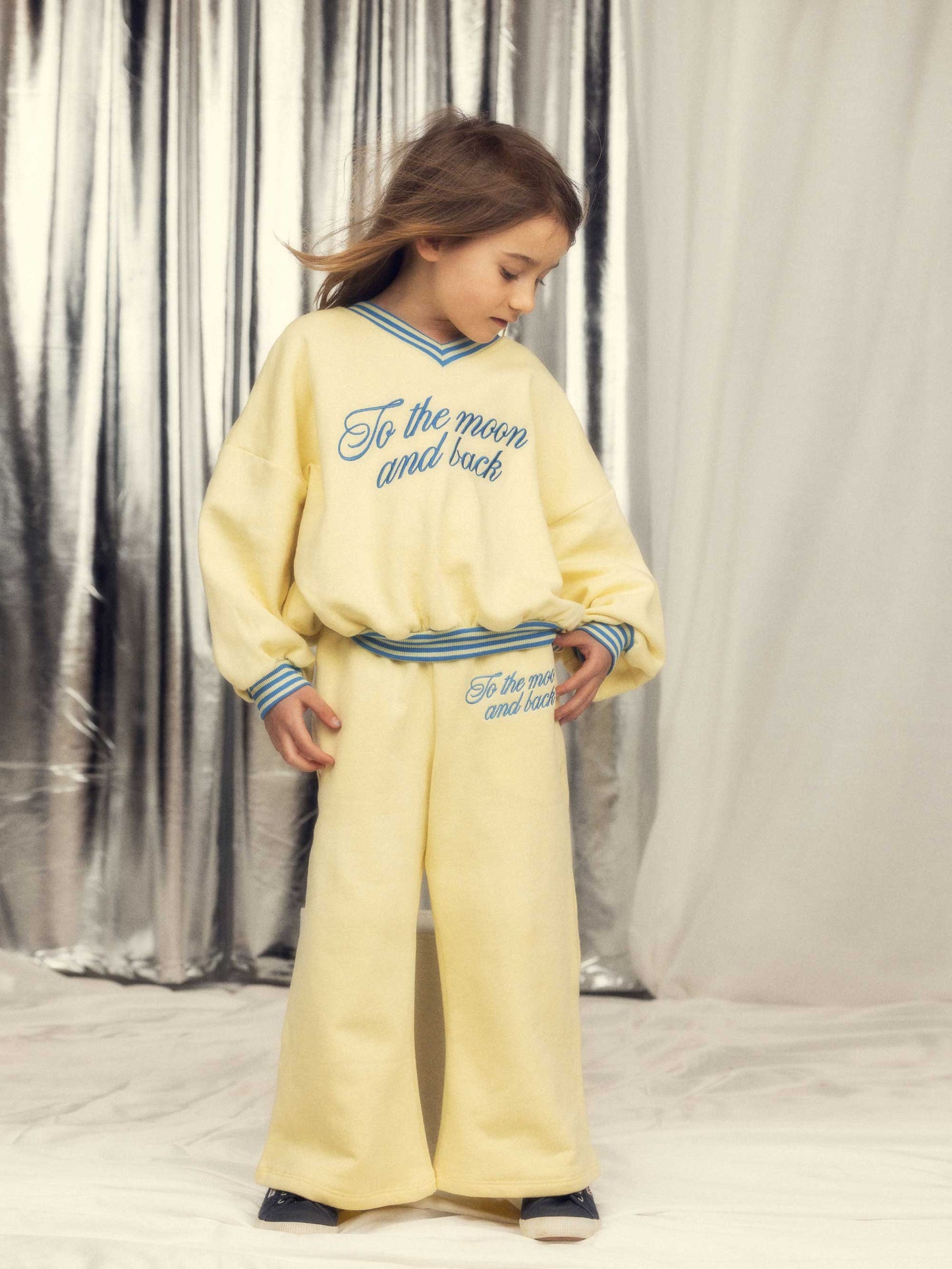To The Moon Embroidered Sweatshirt