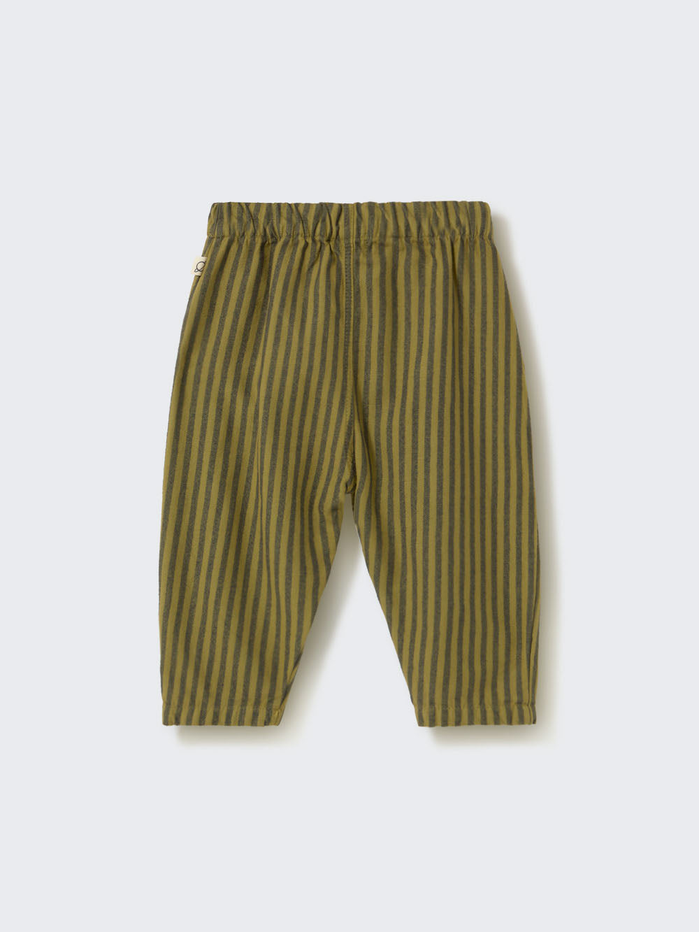 Green Striped Soft Twill Baby Pants
