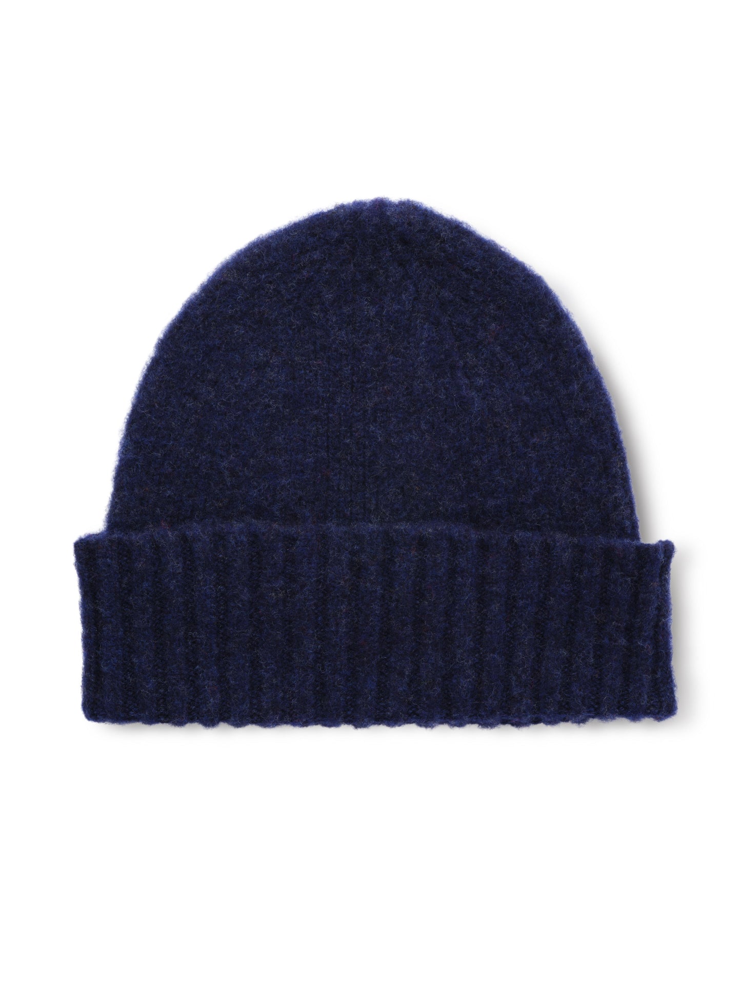 Navy Brushed Wool Hat