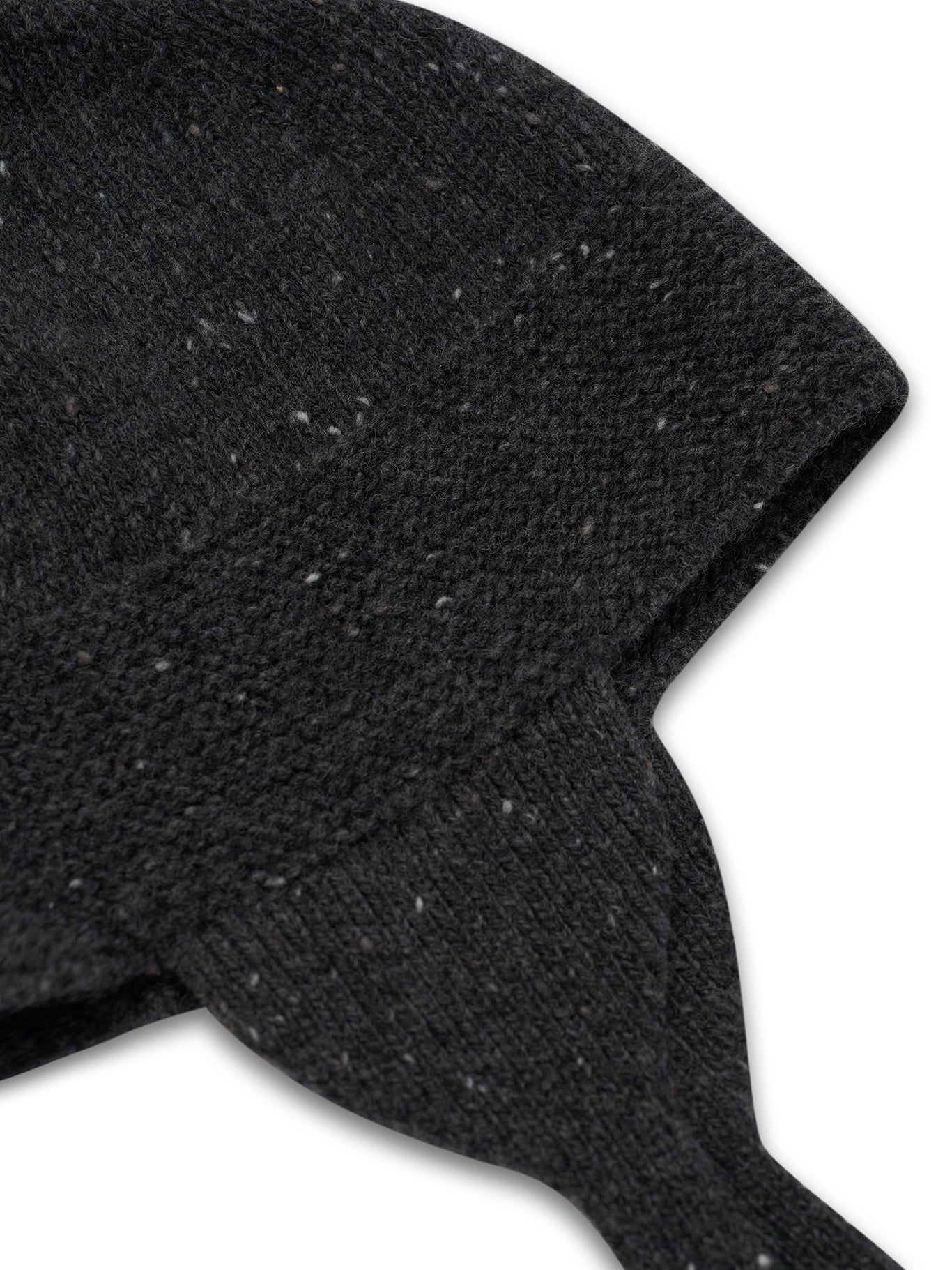Charcoal Contrast Tassel Hat