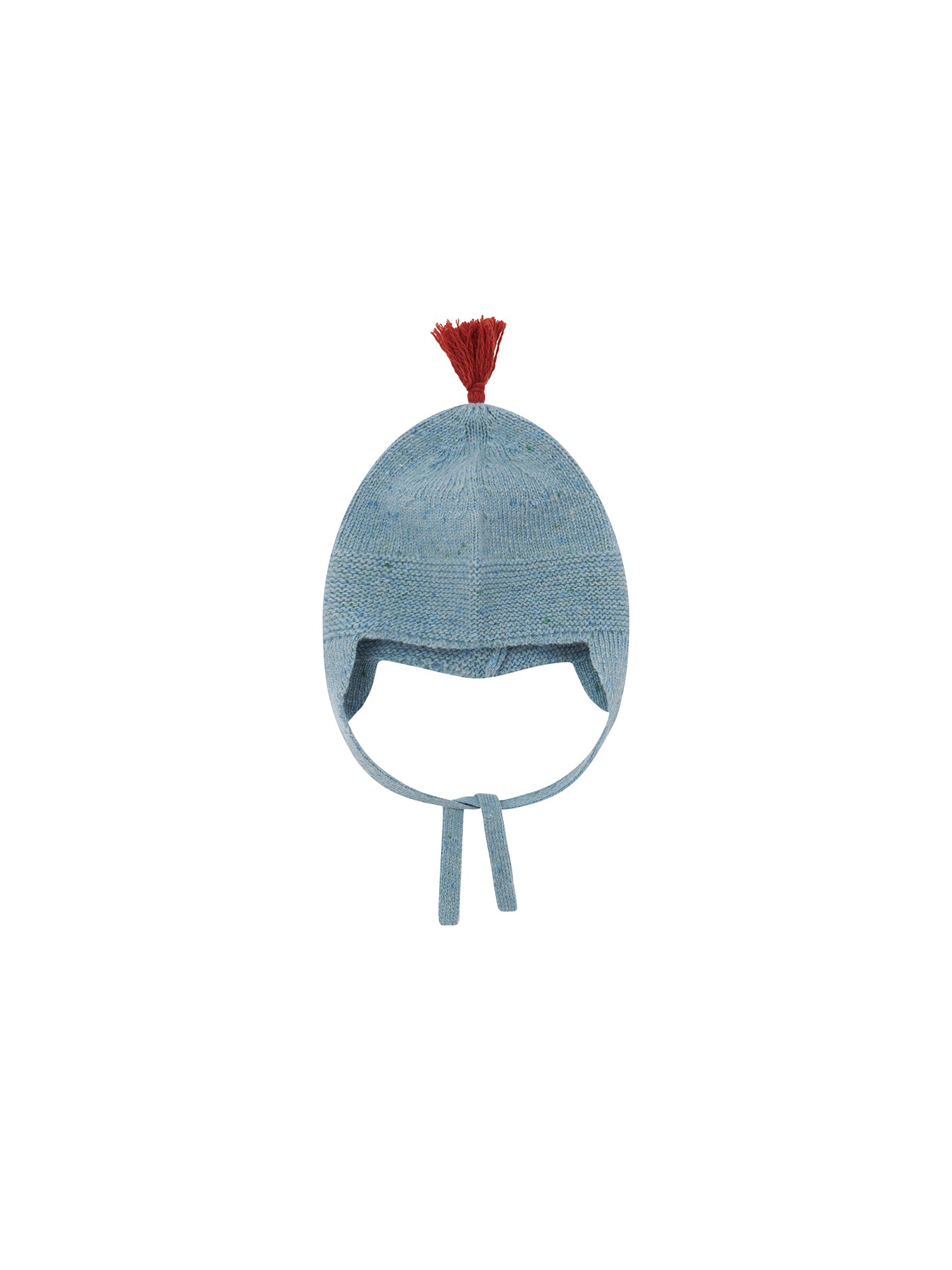 Winter Sky Contrast Tassel Hat