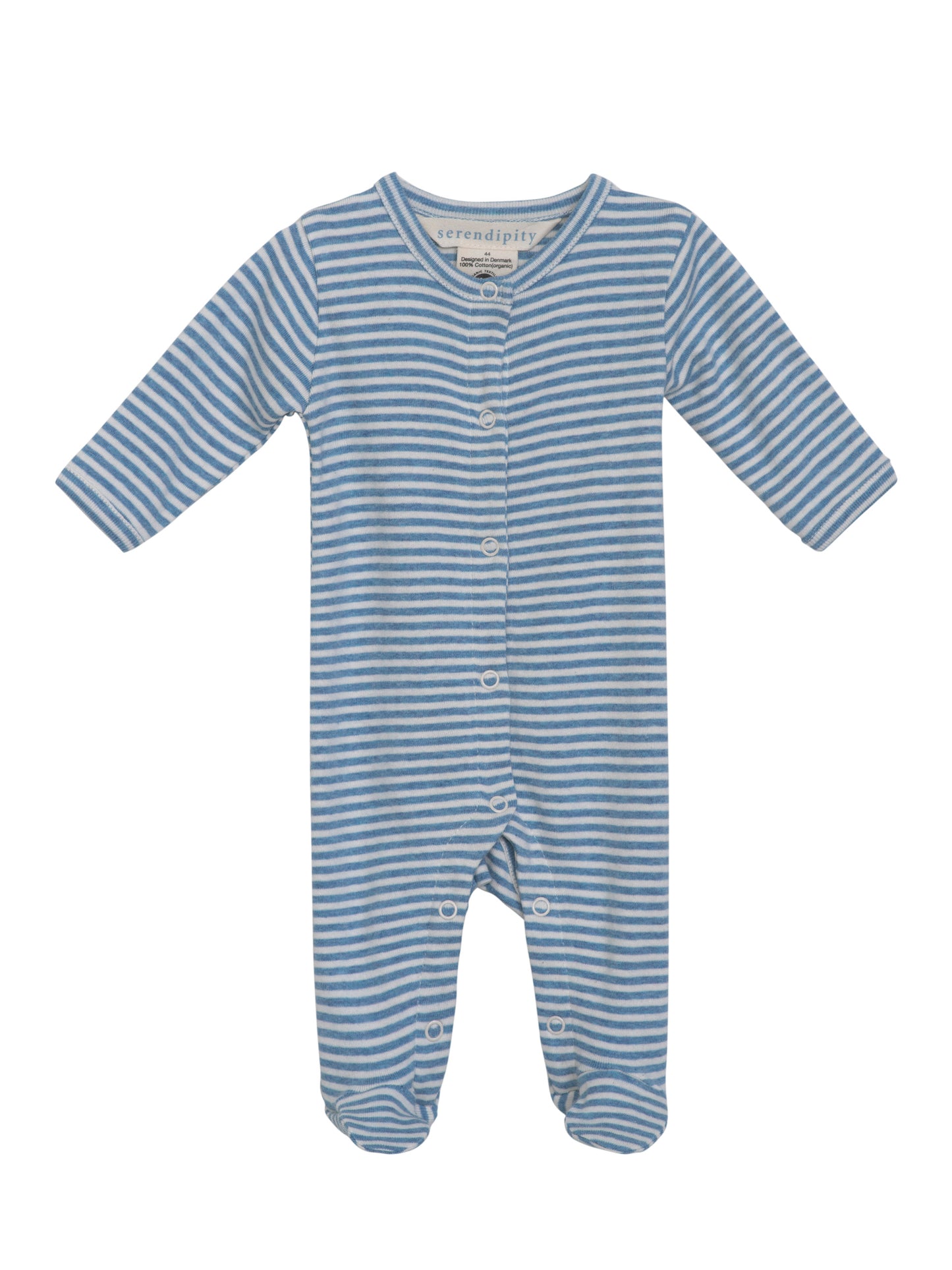 Azure Stripe Sleepsuit