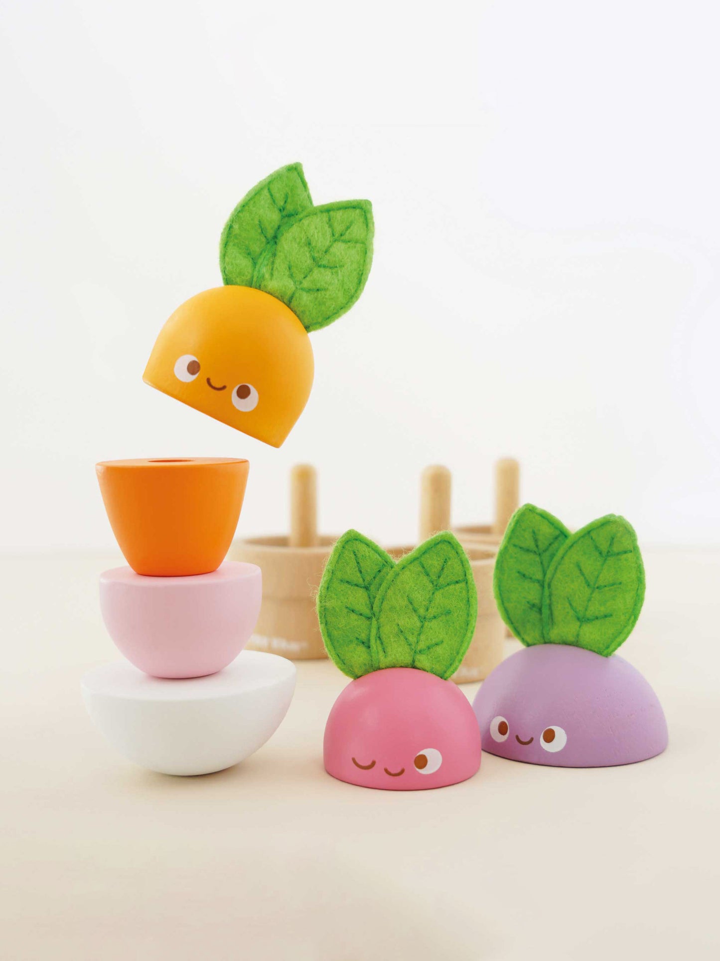 Stacking Wooden Veggies