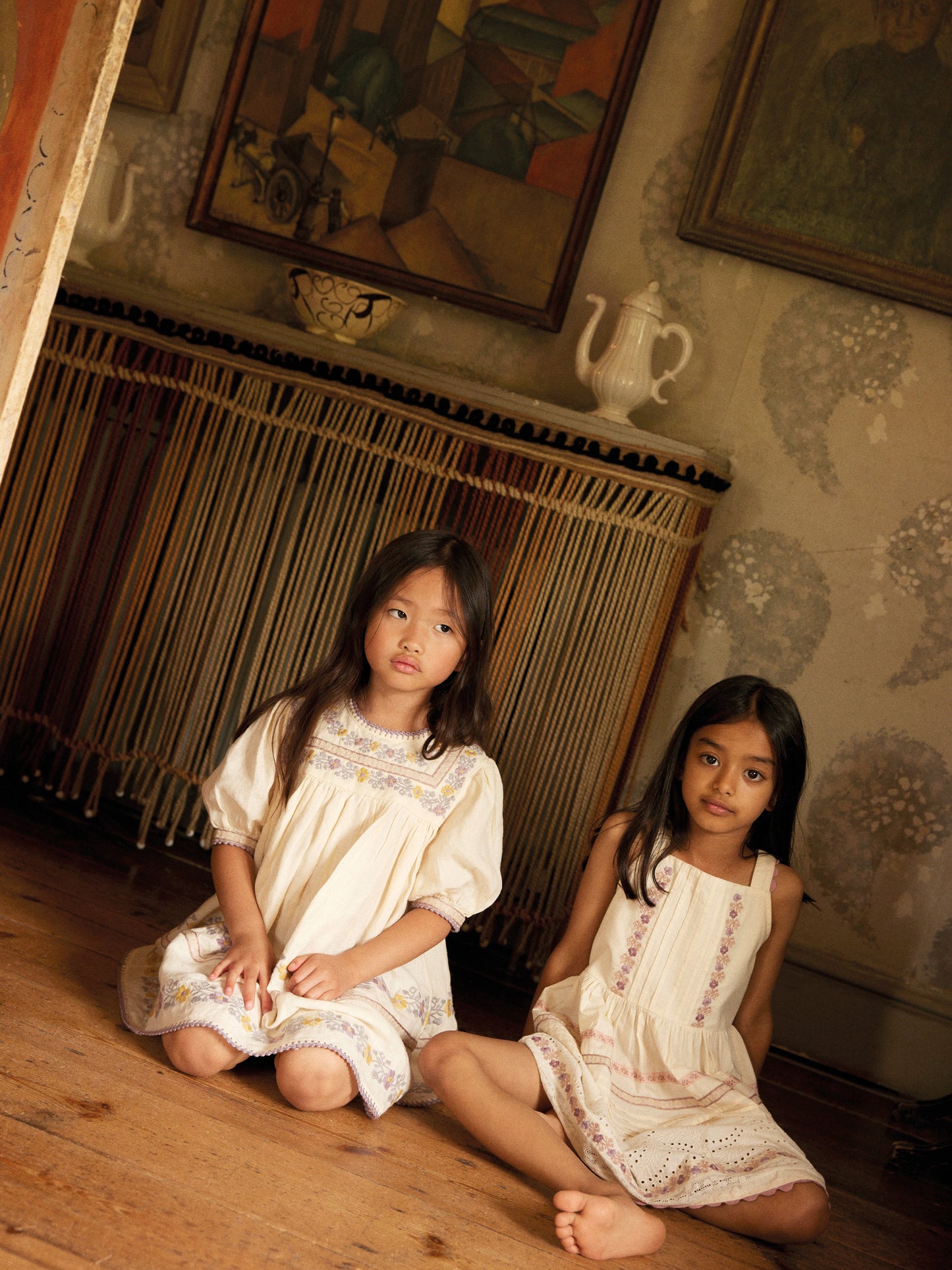 Patsy Ribbons Dress - Cream