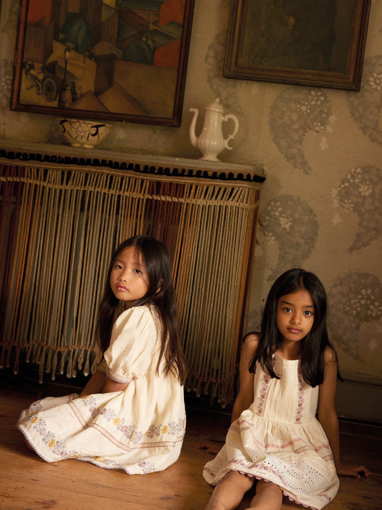 Patsy Ribbons Dress - Cream
