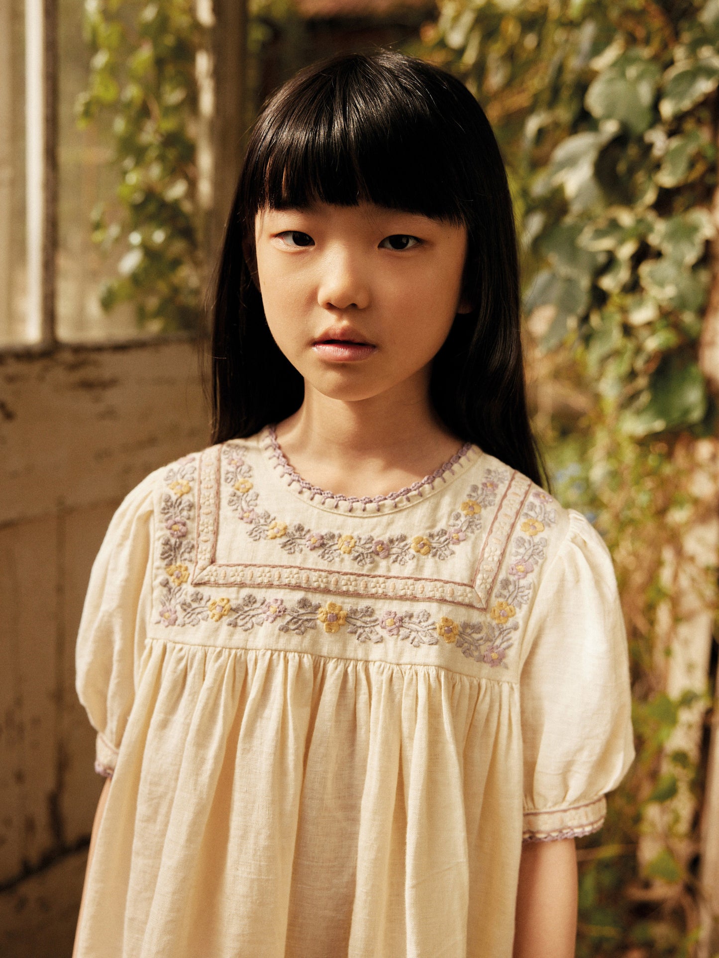 Patsy Ribbons Dress - Cream