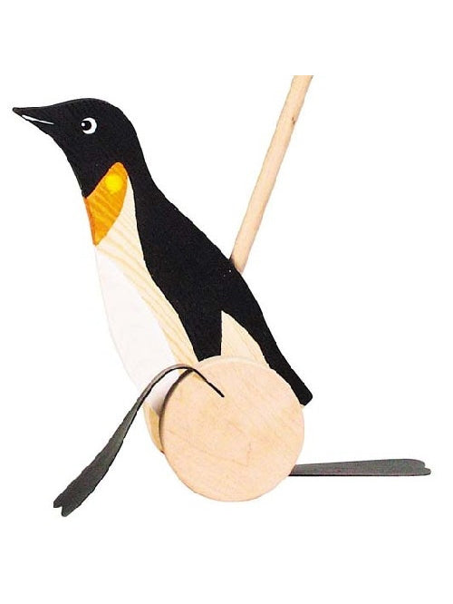Wooden Push Along Penguin