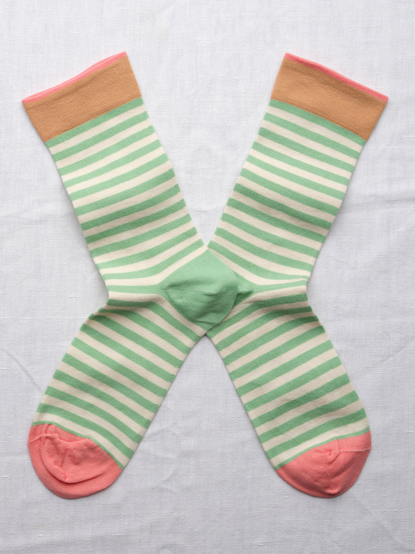 Lichen Striped Socks