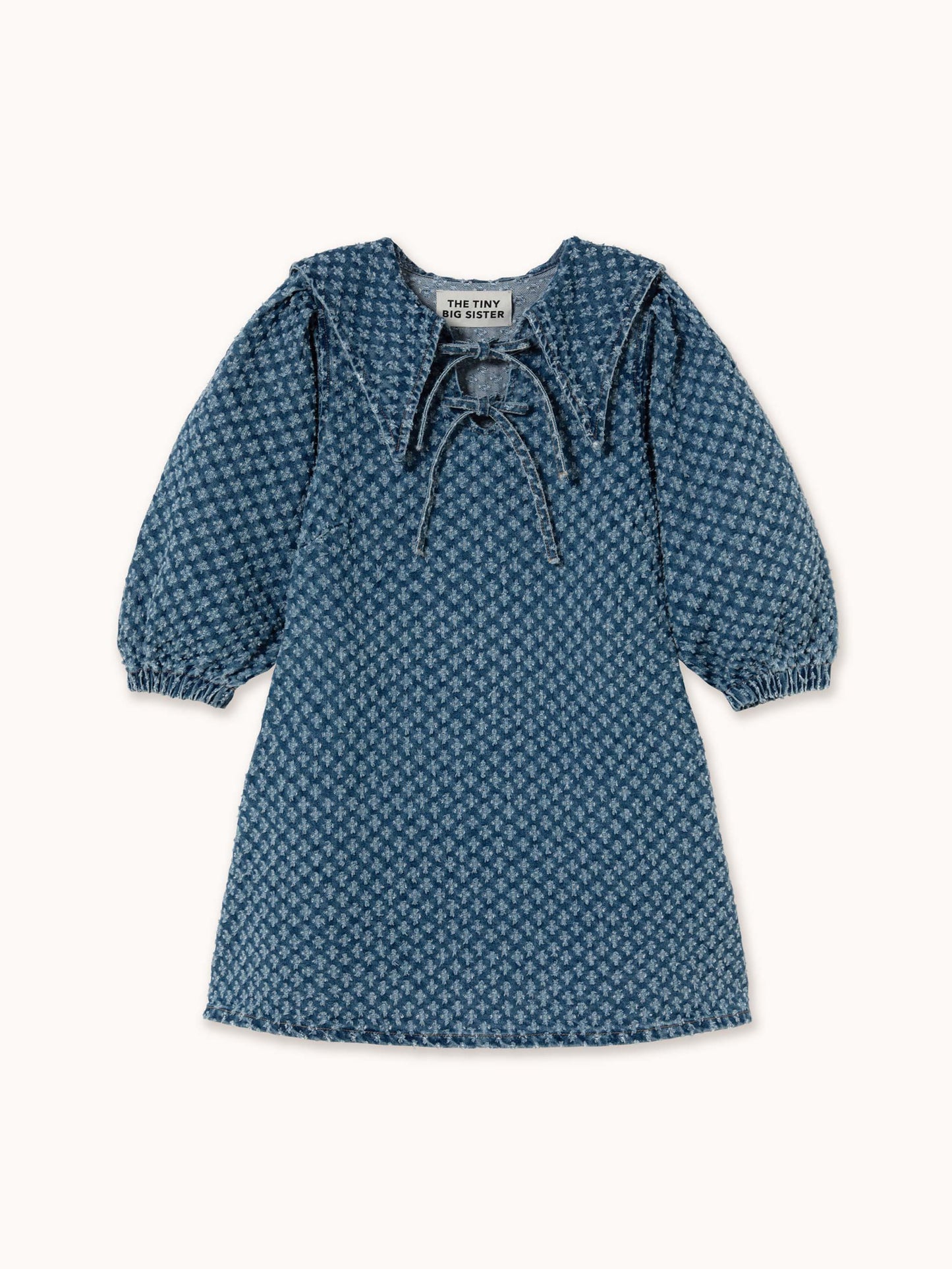 Puff Sleeves Denim Dress