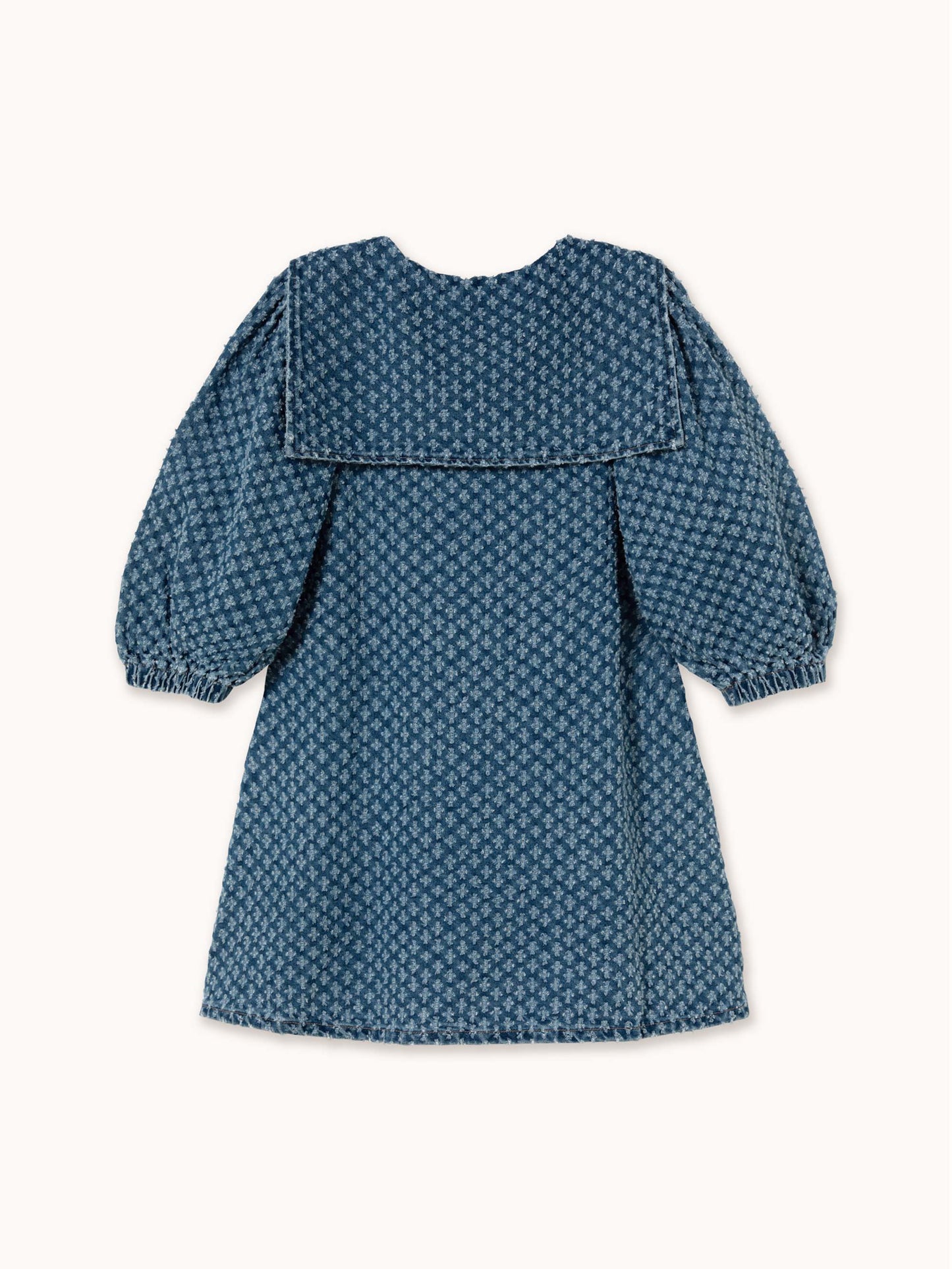 Puff Sleeves Denim Dress