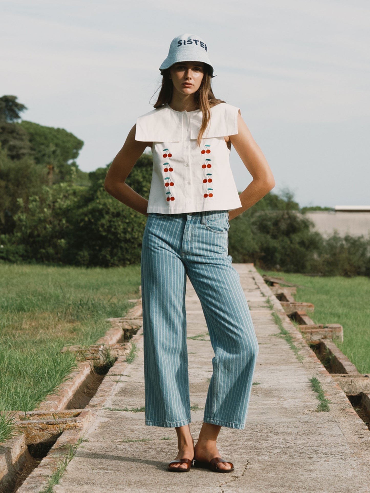 Berta Striped Denim