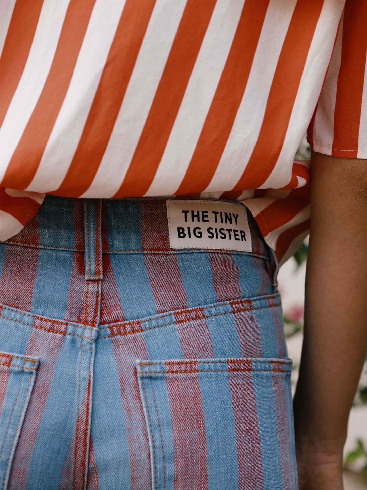 Maru Wide Stripes Denim Jeans