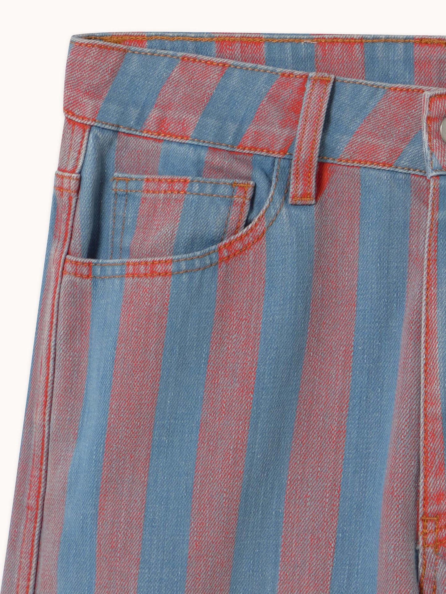 Maru Wide Stripes Denim Jeans