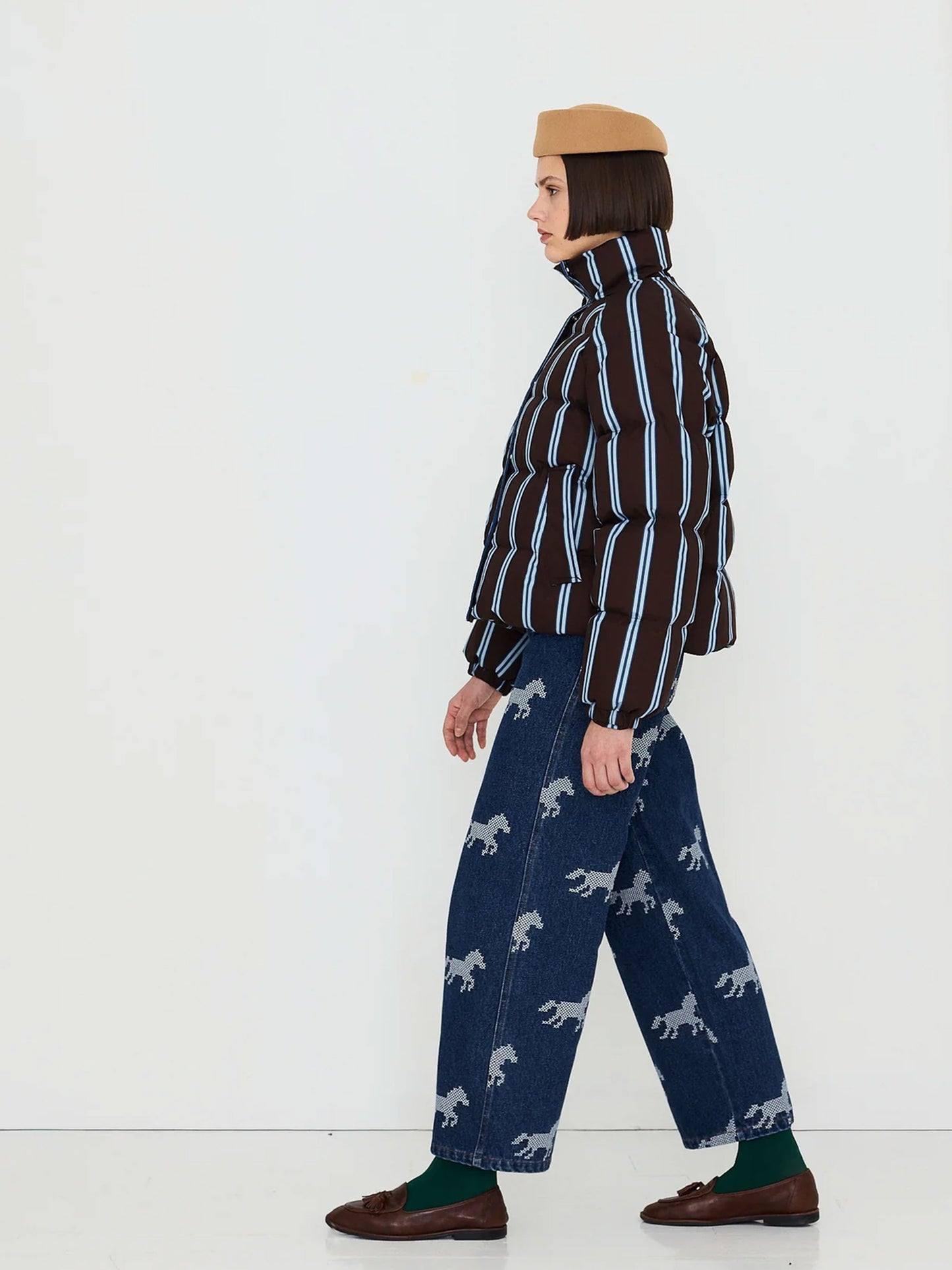 Striped Short Jacket
