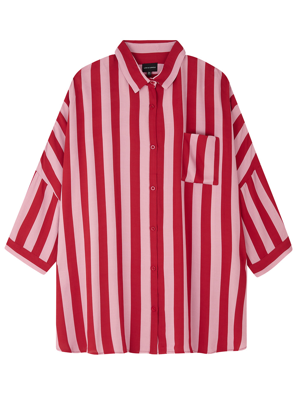 Red & Pink Stripe Shirt