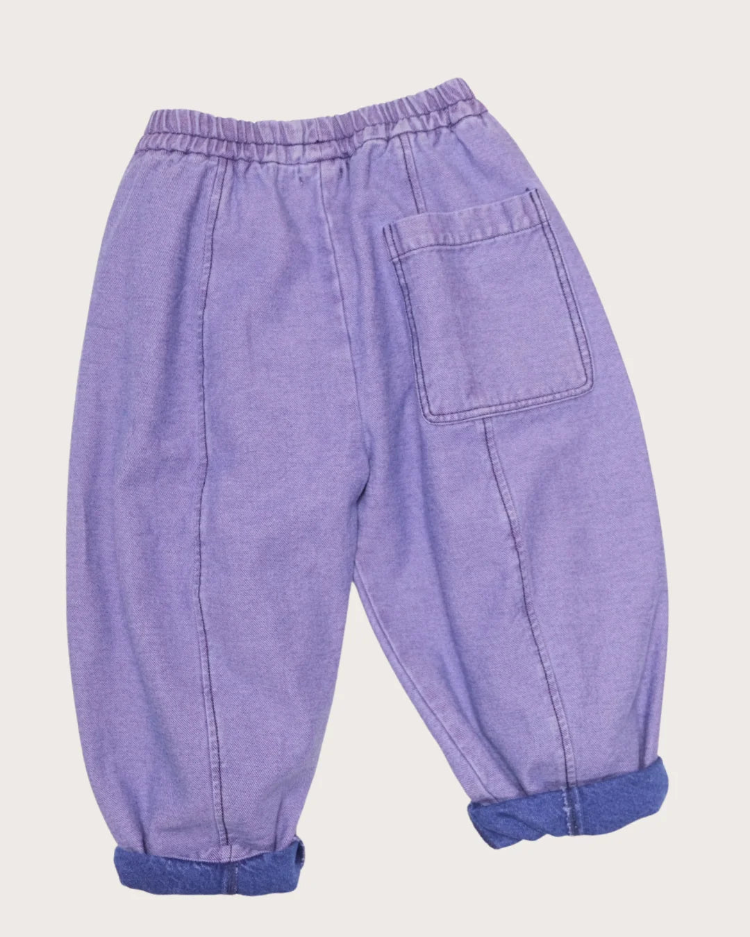 Lilac Overdye Denim Manu Trousers